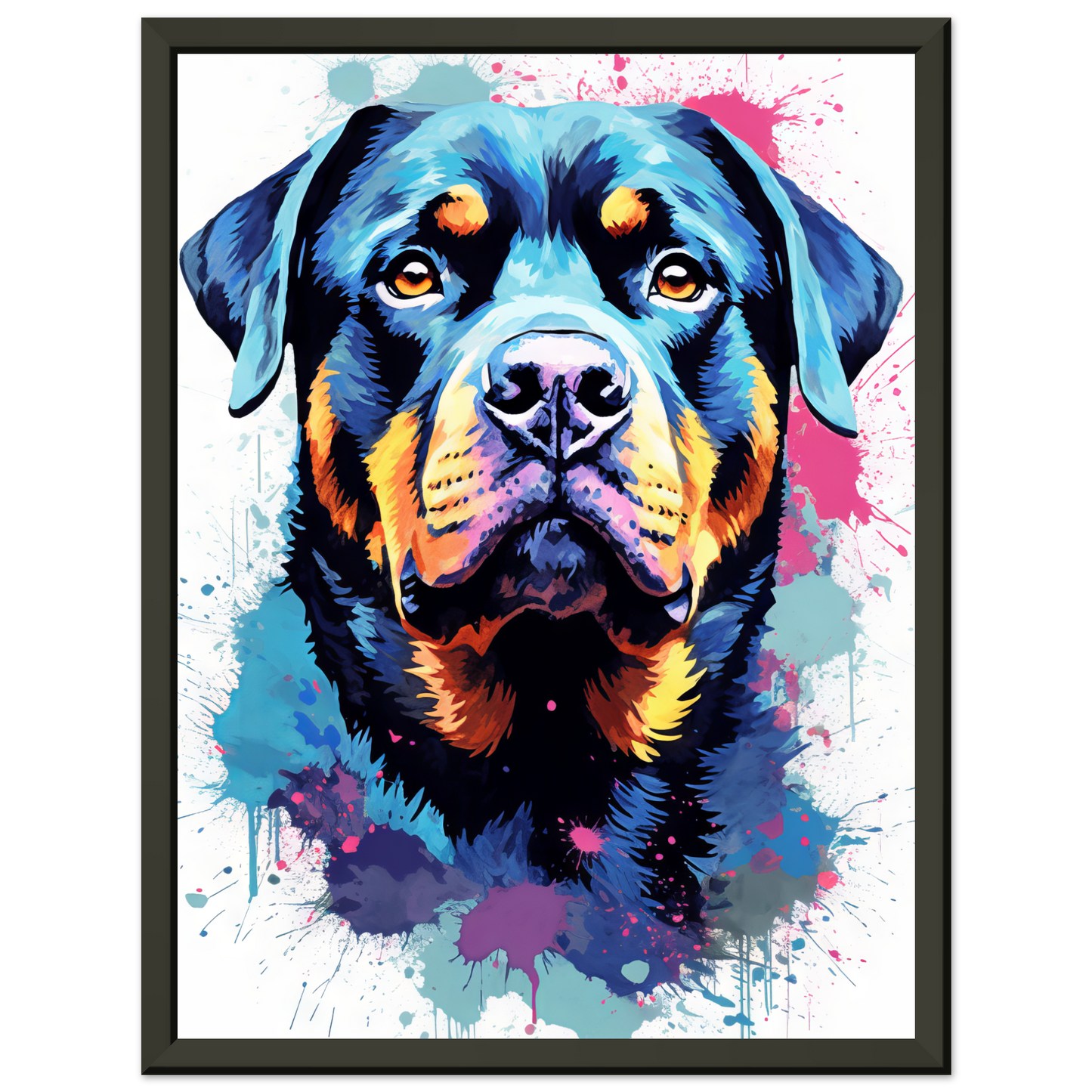 Hund Rottweiler Pop-Art (DOG122)