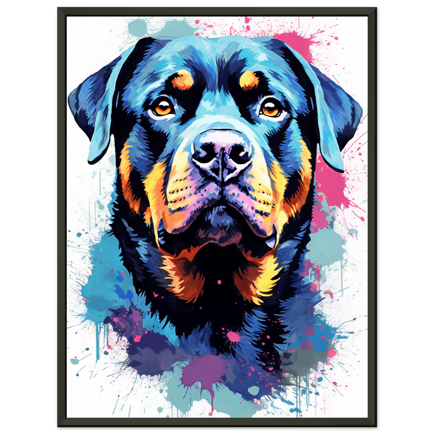 Hund Rottweiler Pop-Art (DOG122)