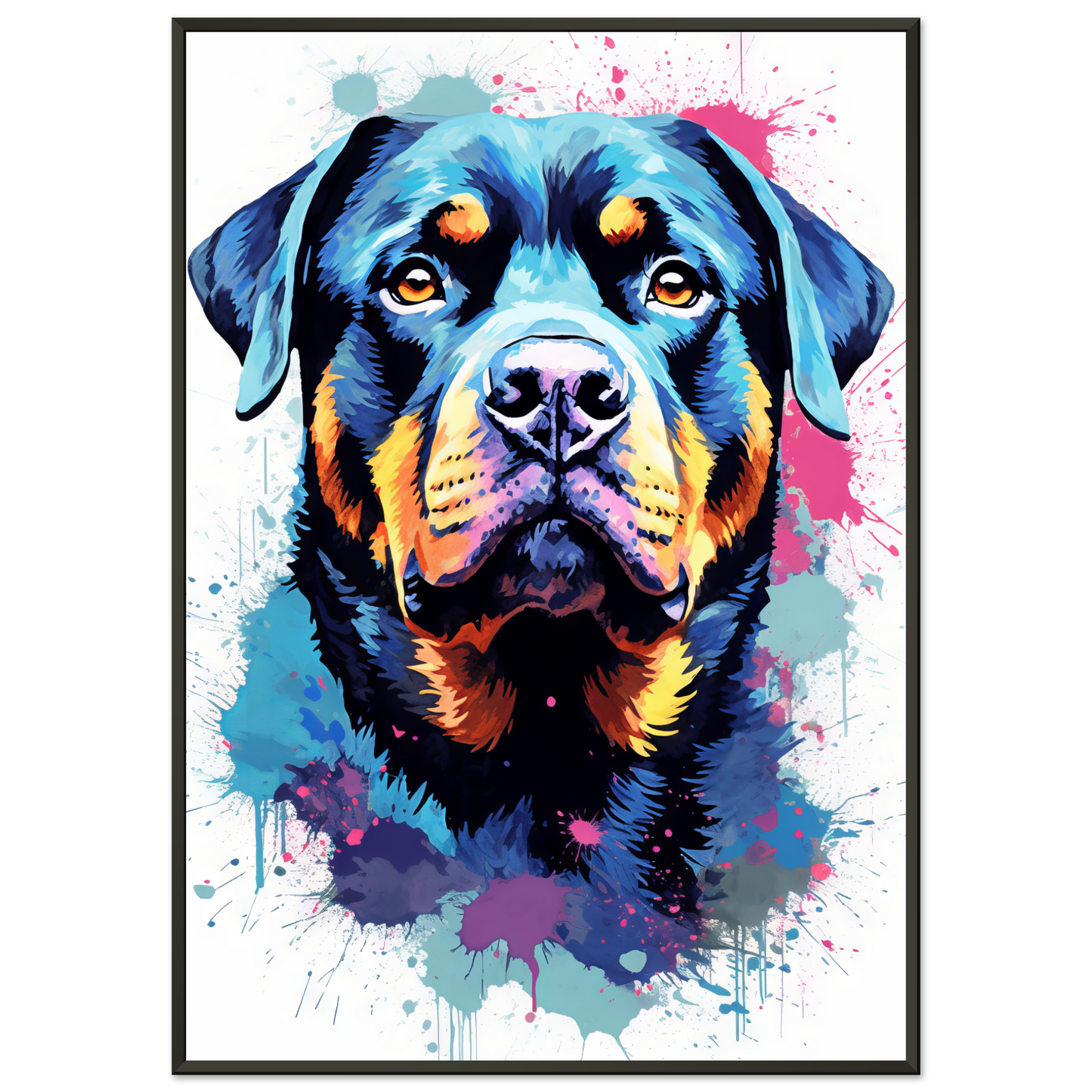 Hund Rottweiler Pop-Art (DOG122)