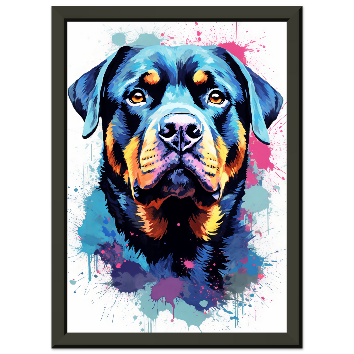 Hund Rottweiler Pop-Art (DOG122)