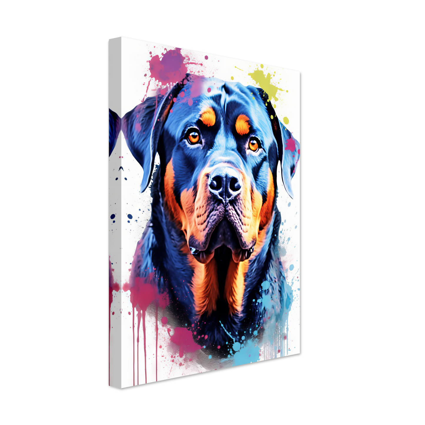 Hund Rottweiler Pop-Art (DOG123)