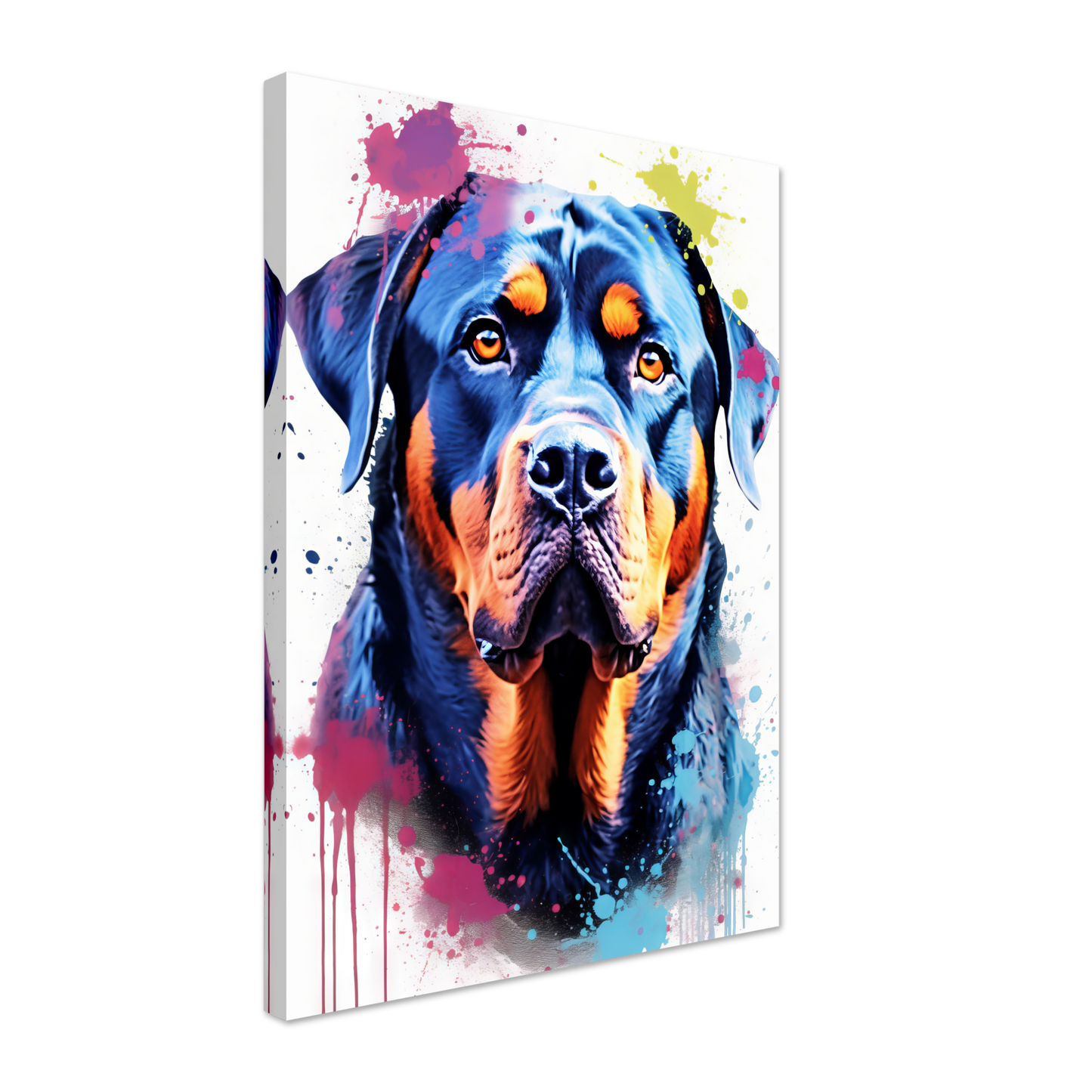 Hund Rottweiler Pop-Art (DOG123)