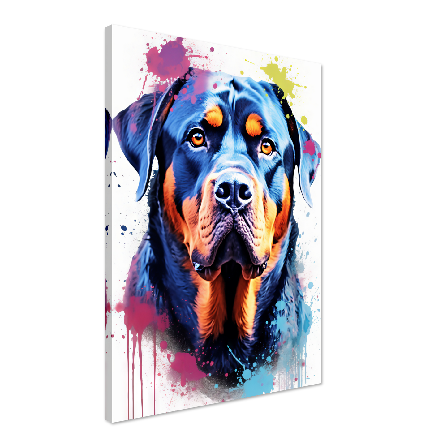Hund Rottweiler Pop-Art (DOG123)