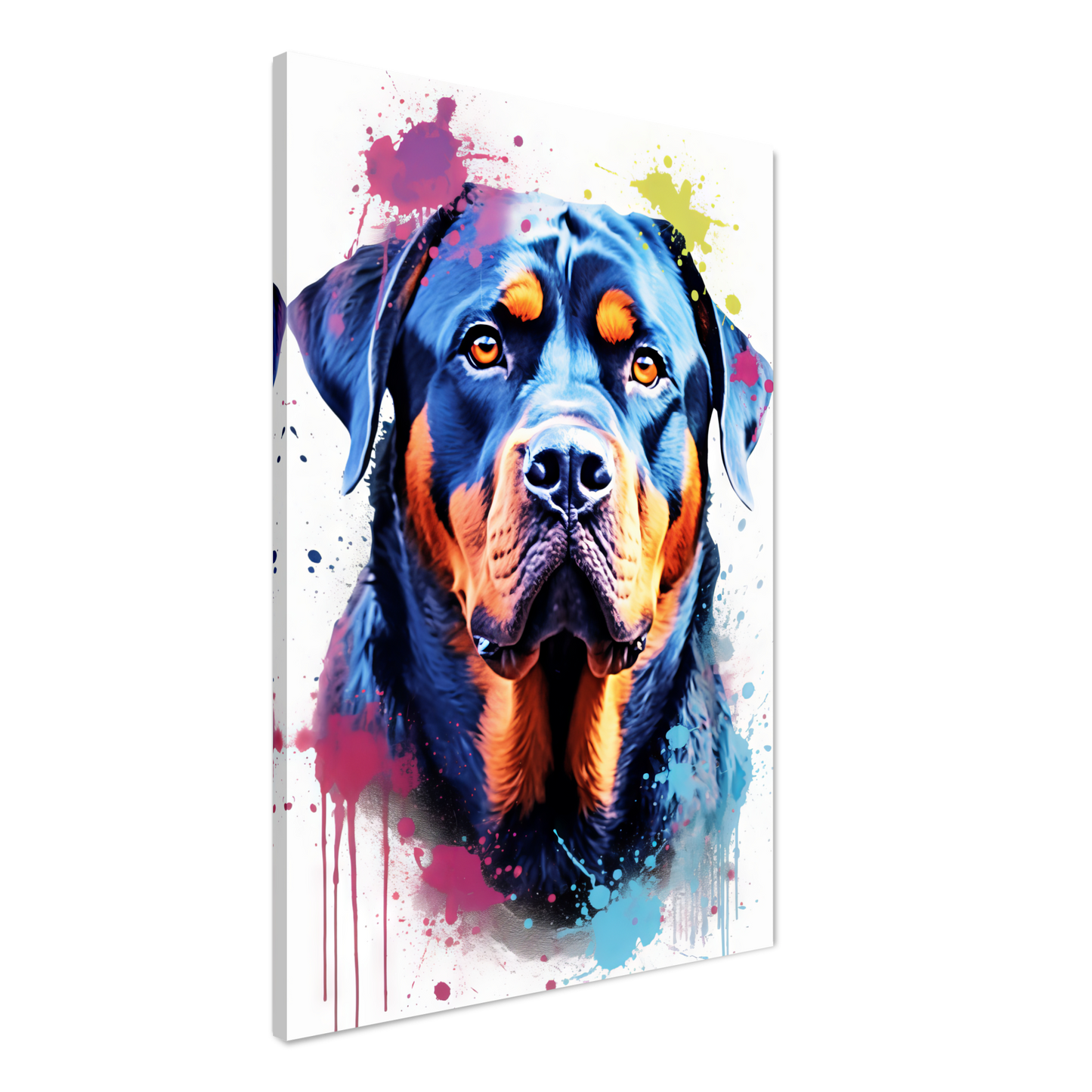 Hund Rottweiler Pop-Art (DOG123)