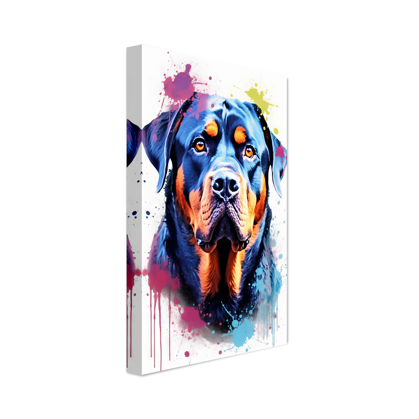 Hund Rottweiler Pop-Art (DOG123)