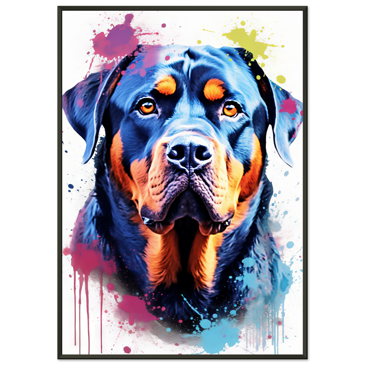 Hund Rottweiler Pop-Art (DOG123)