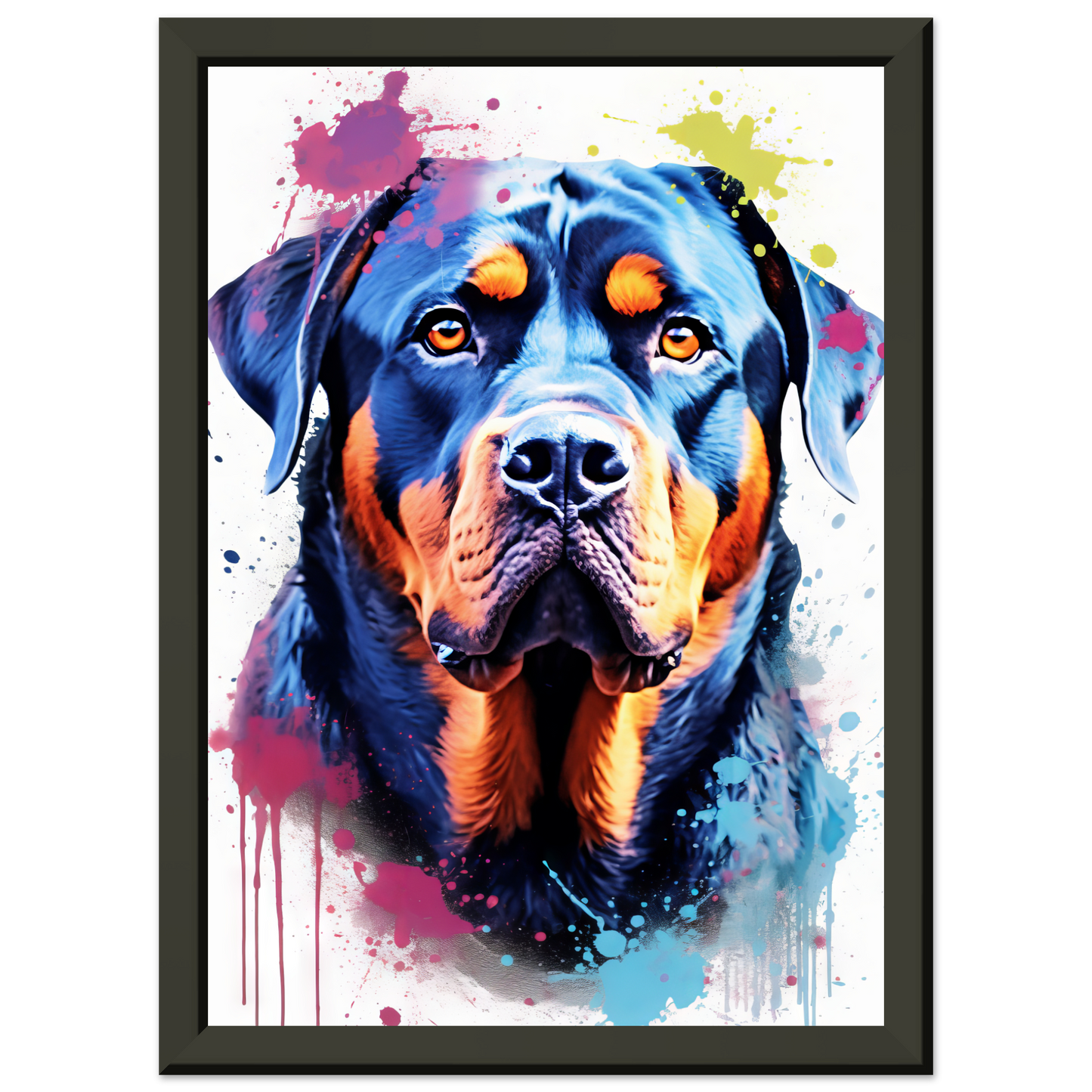 Hund Rottweiler Pop-Art (DOG123)