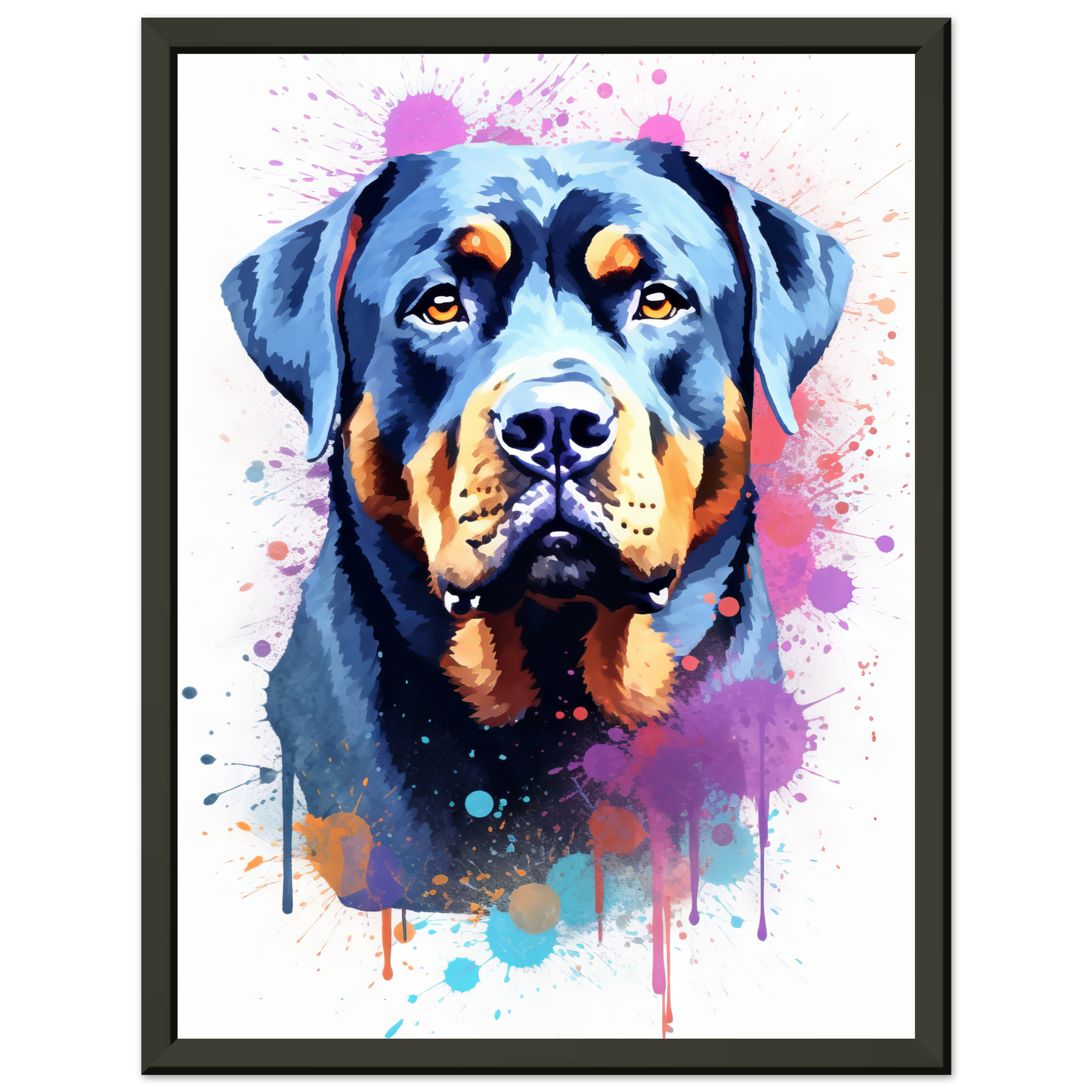 Hund Rottweiler Pop-Art (DOG124)