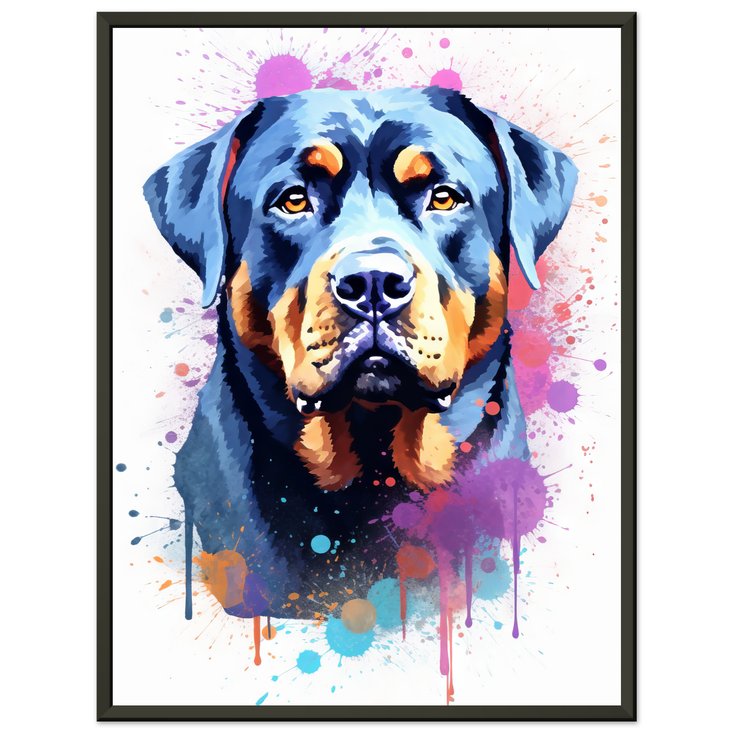 Hund Rottweiler Pop-Art (DOG124)