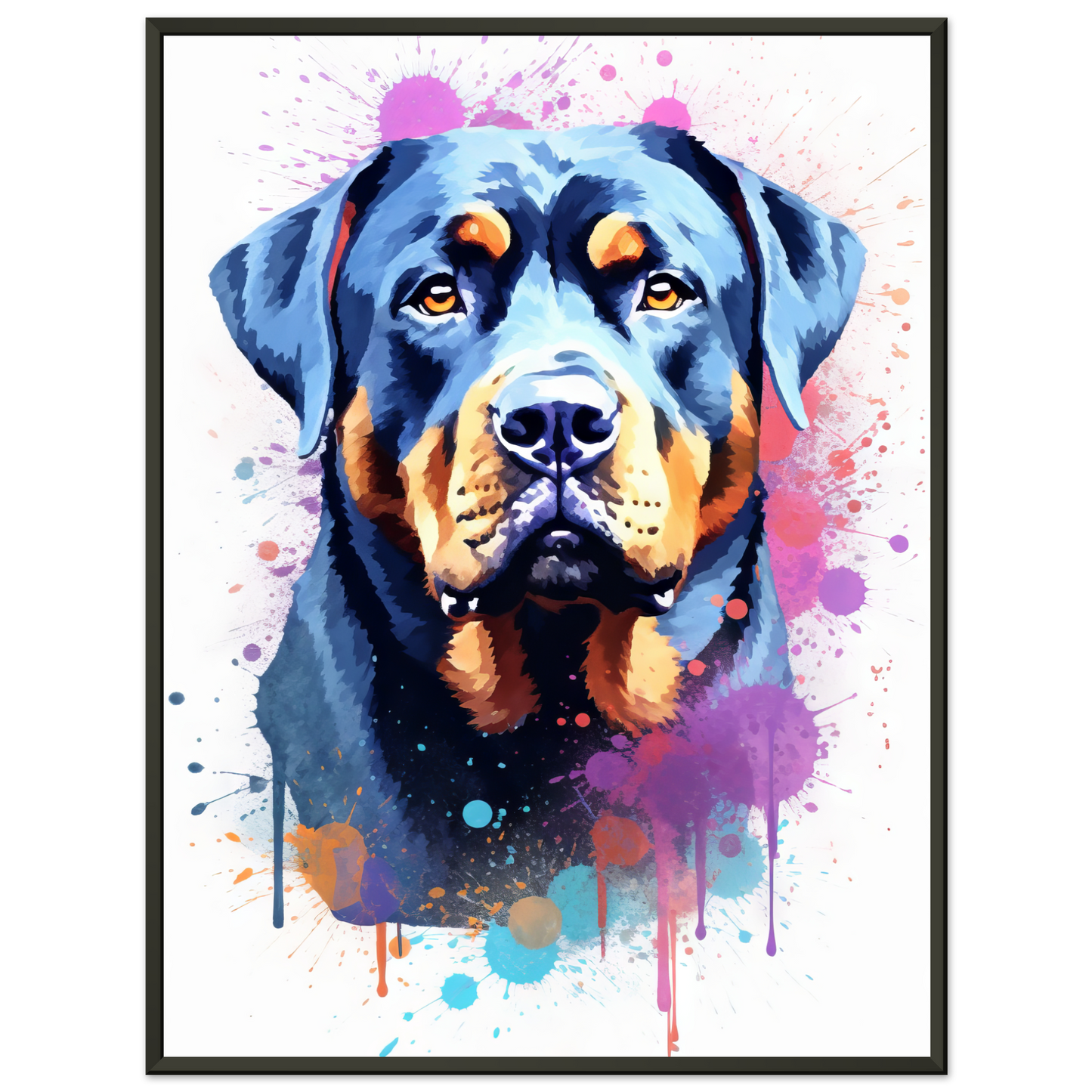 Hund Rottweiler Pop-Art (DOG124)