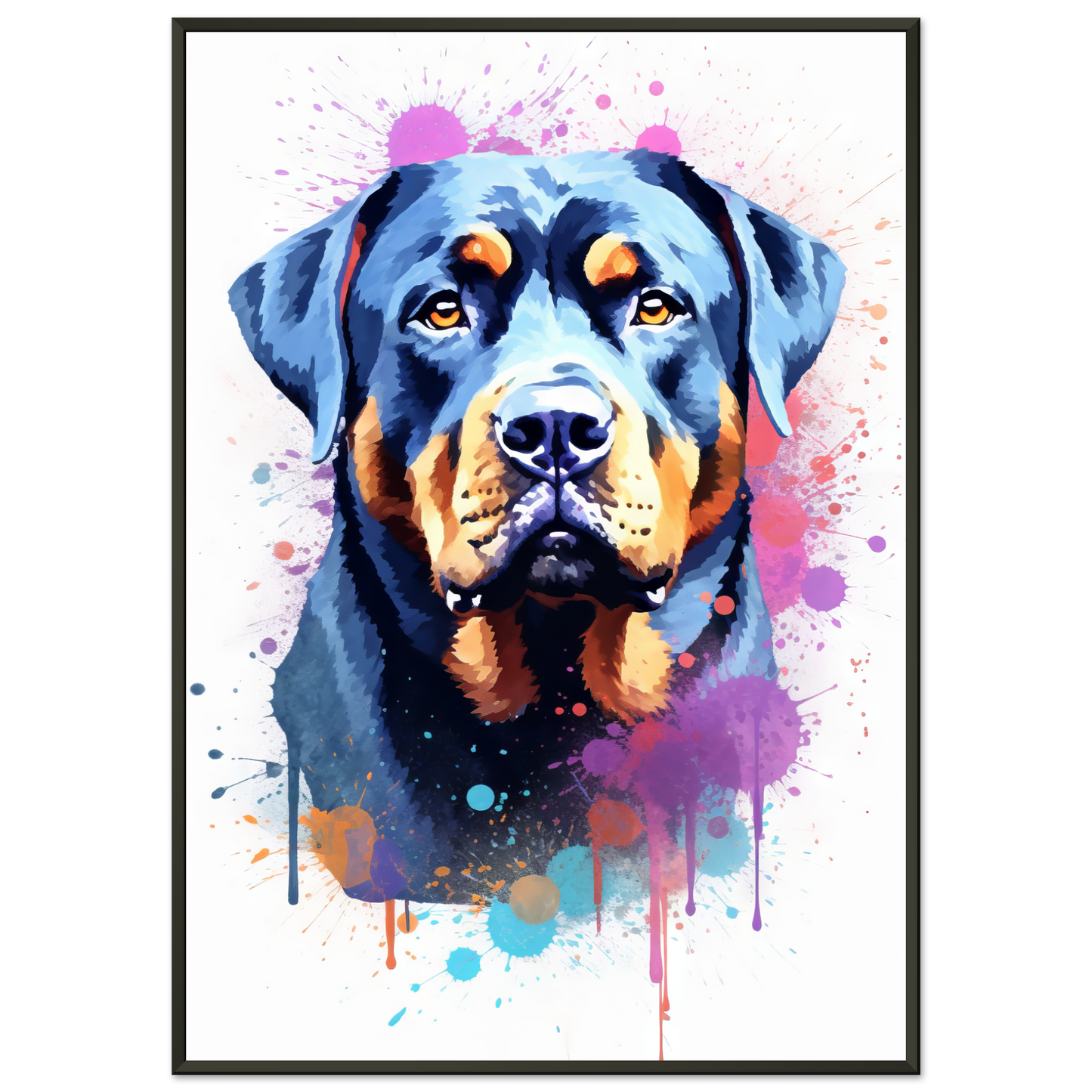 Hund Rottweiler Pop-Art (DOG124)
