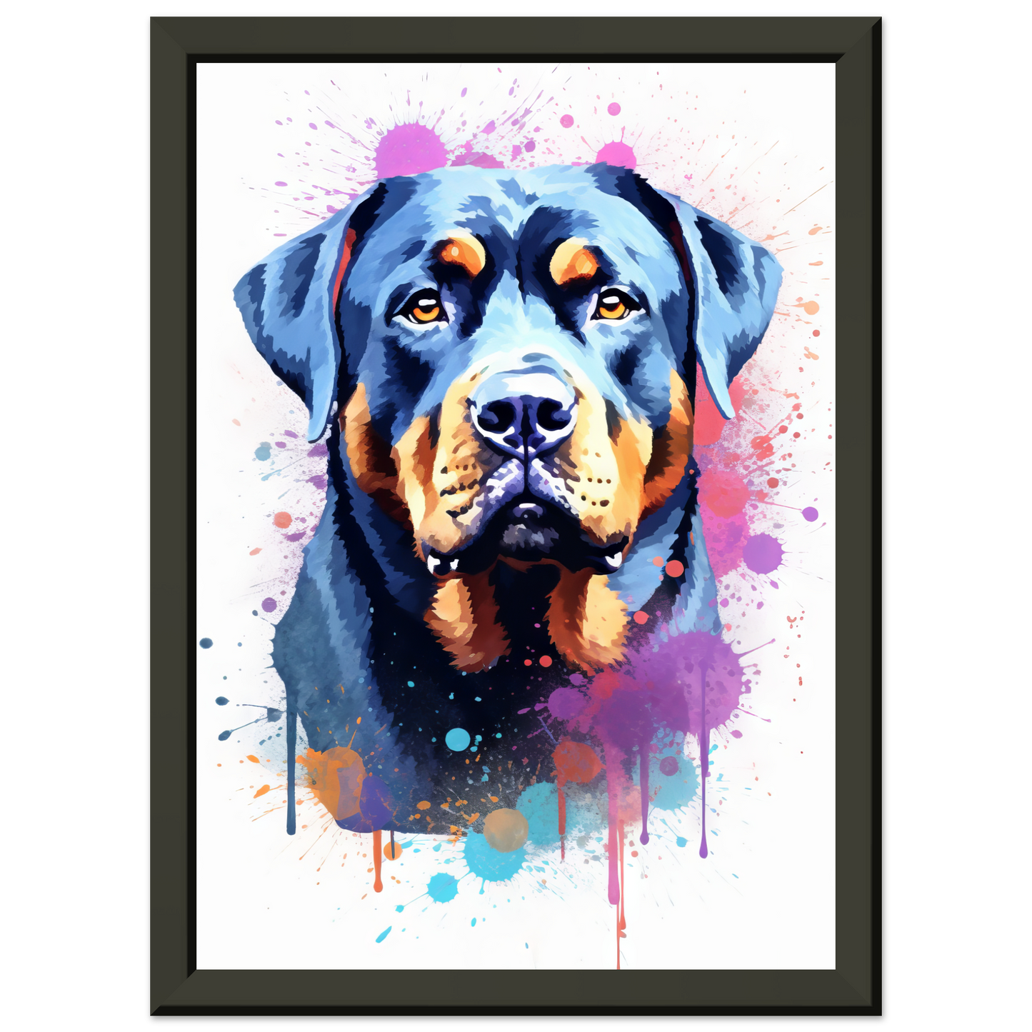Hund Rottweiler Pop-Art (DOG124)