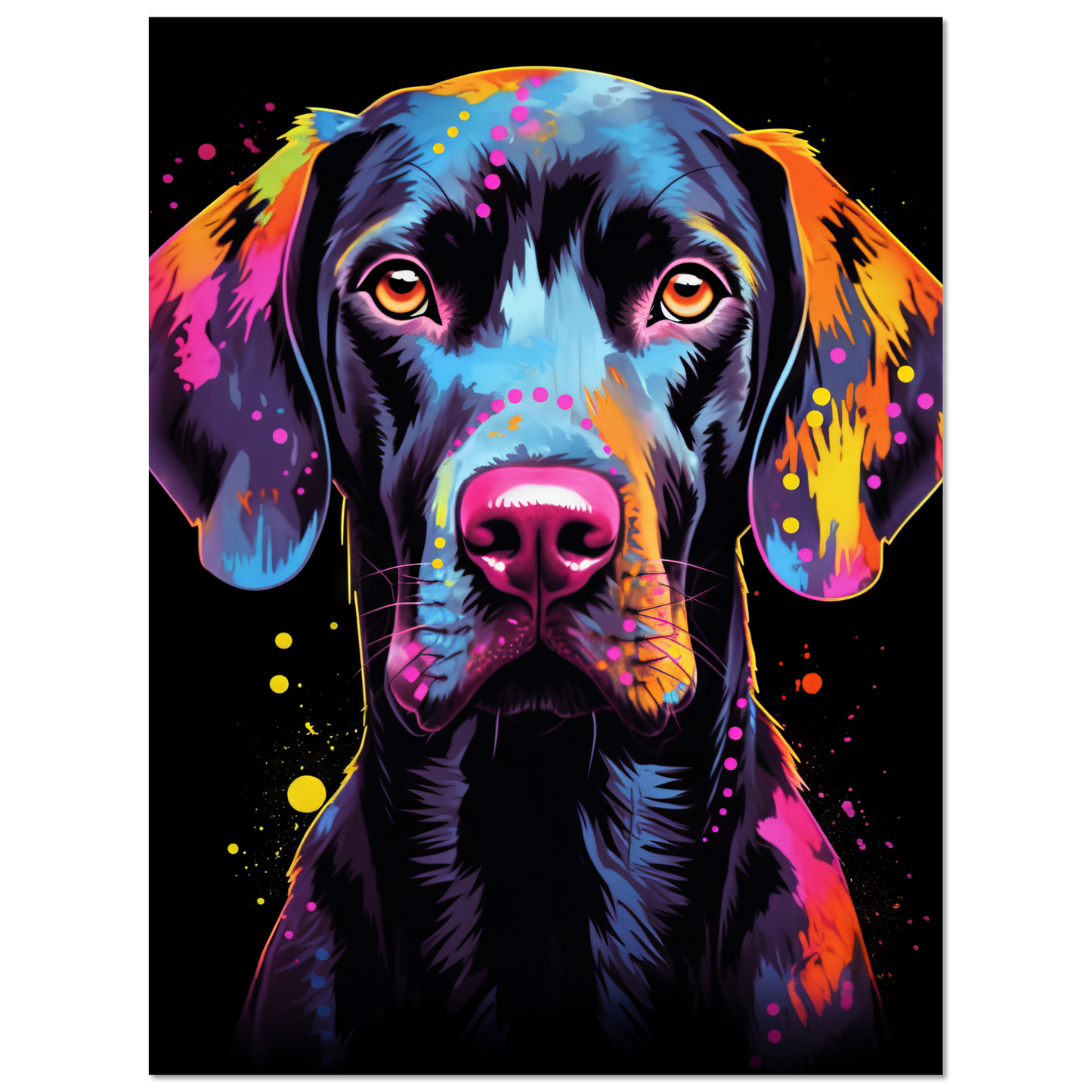 Hund Deutsch Kurzhaar Pop-Art (DOG125)