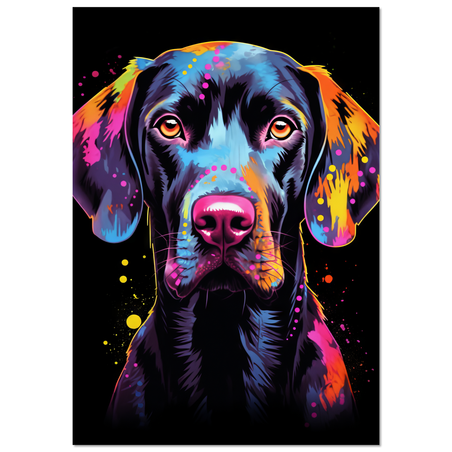 Hund Deutsch Kurzhaar Pop-Art (DOG125)