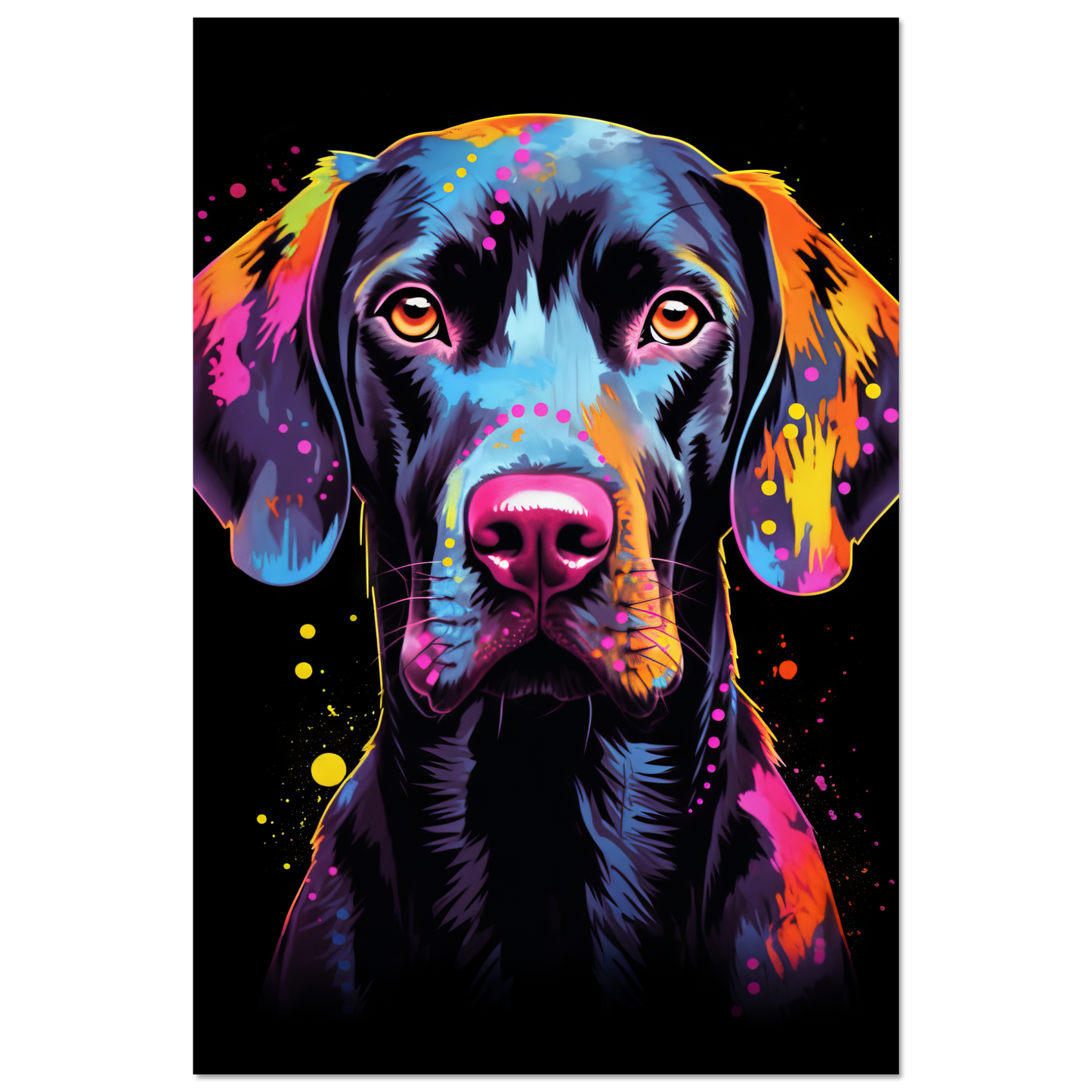 Hund Deutsch Kurzhaar Pop-Art (DOG125)