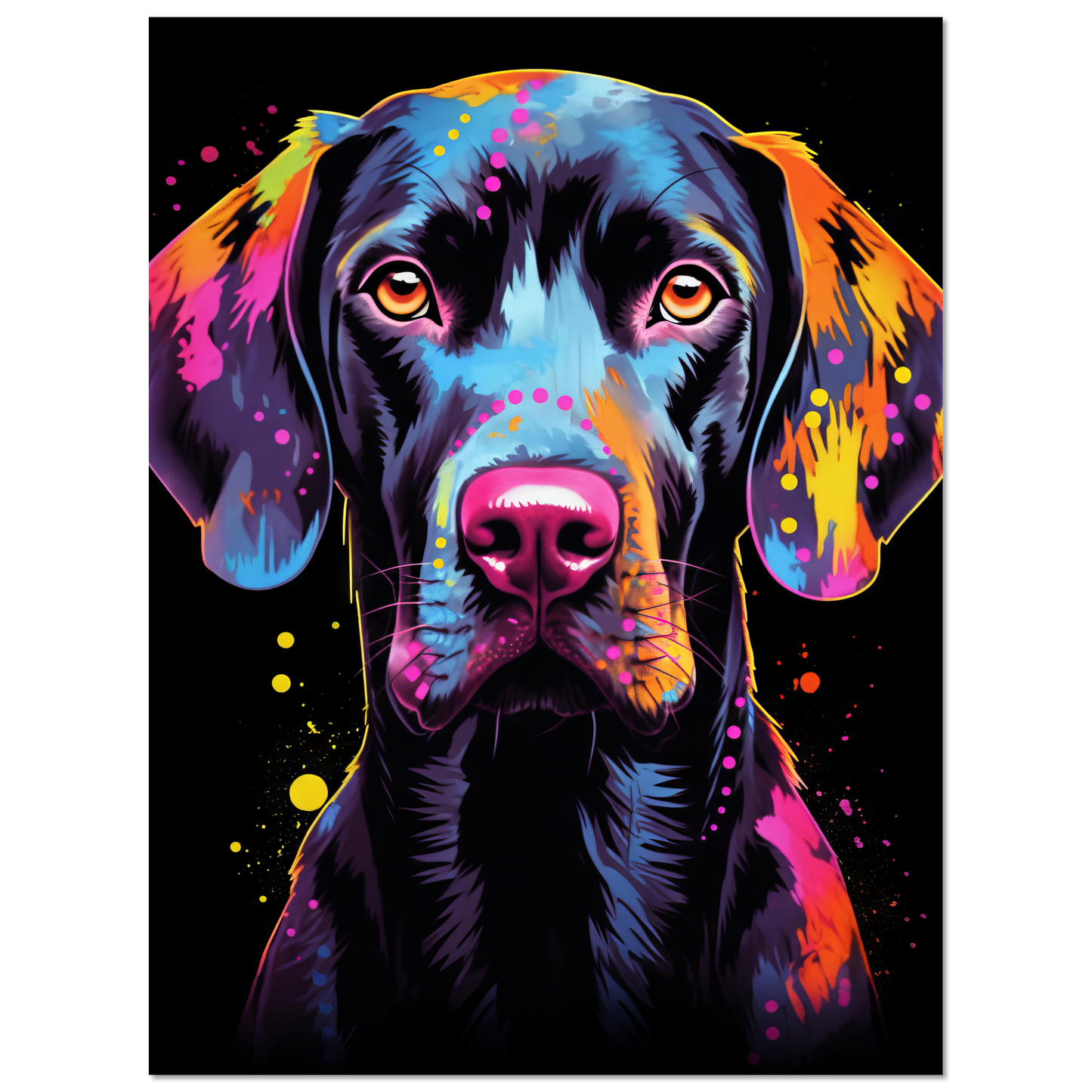 Hund Deutsch Kurzhaar Pop-Art (DOG125)