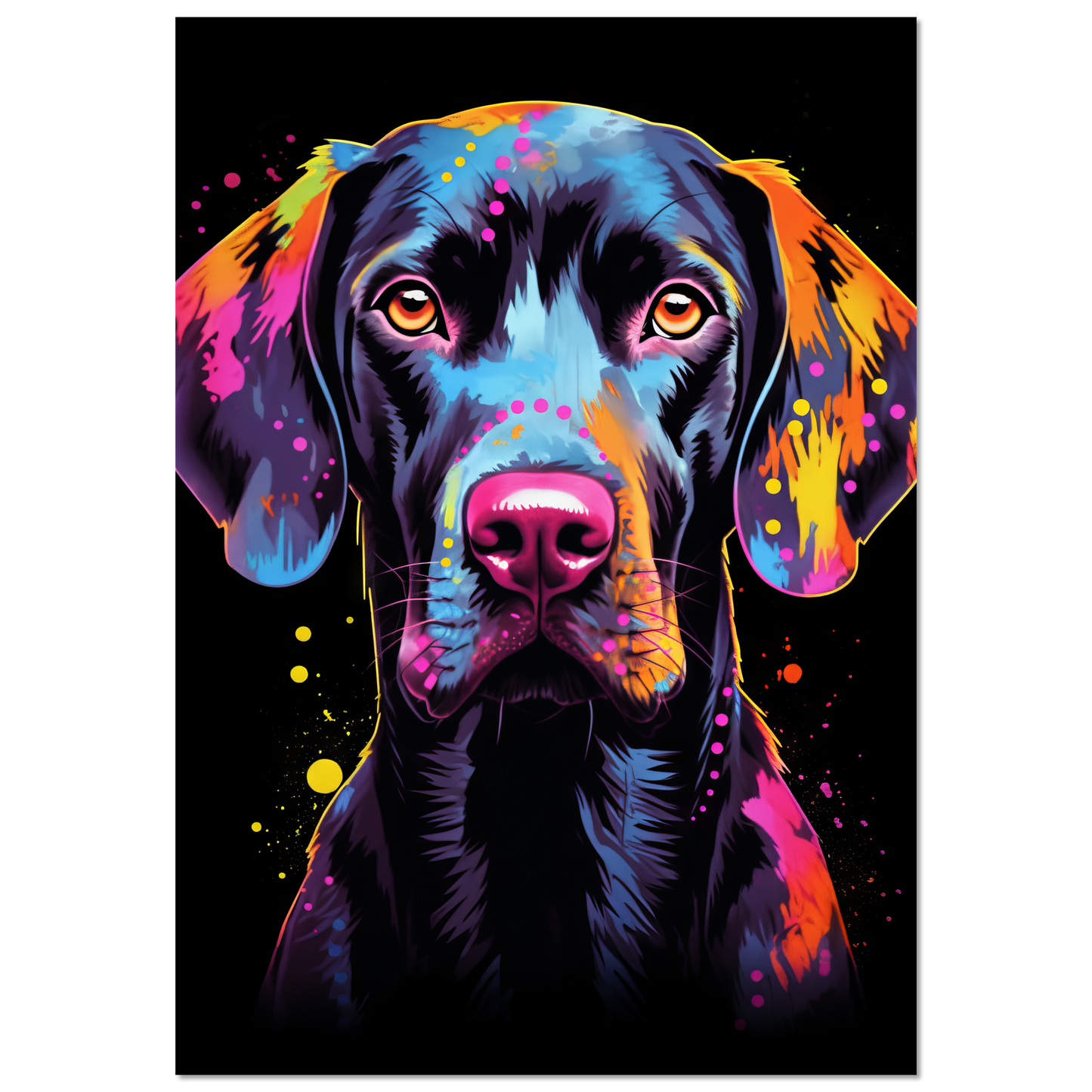 Hund Deutsch Kurzhaar Pop-Art (DOG125)