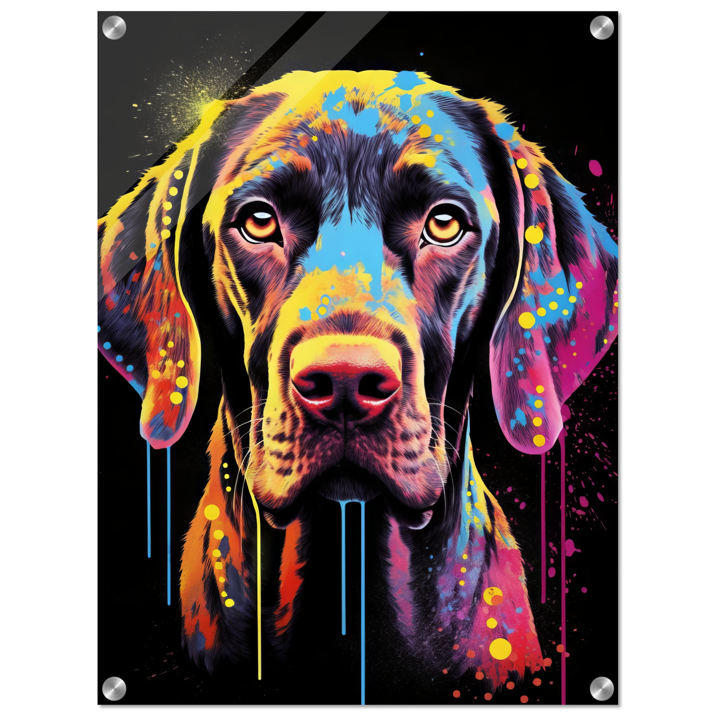 Hund Deutsch Kurzhaar Pop-Art (DOG126)