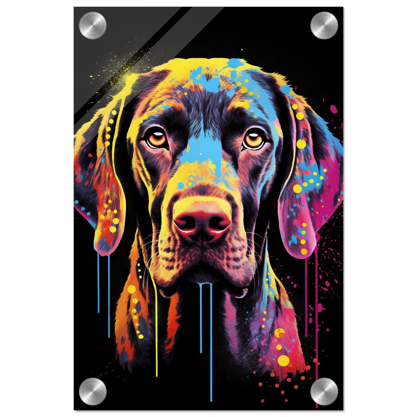 Hund Deutsch Kurzhaar Pop-Art (DOG126)