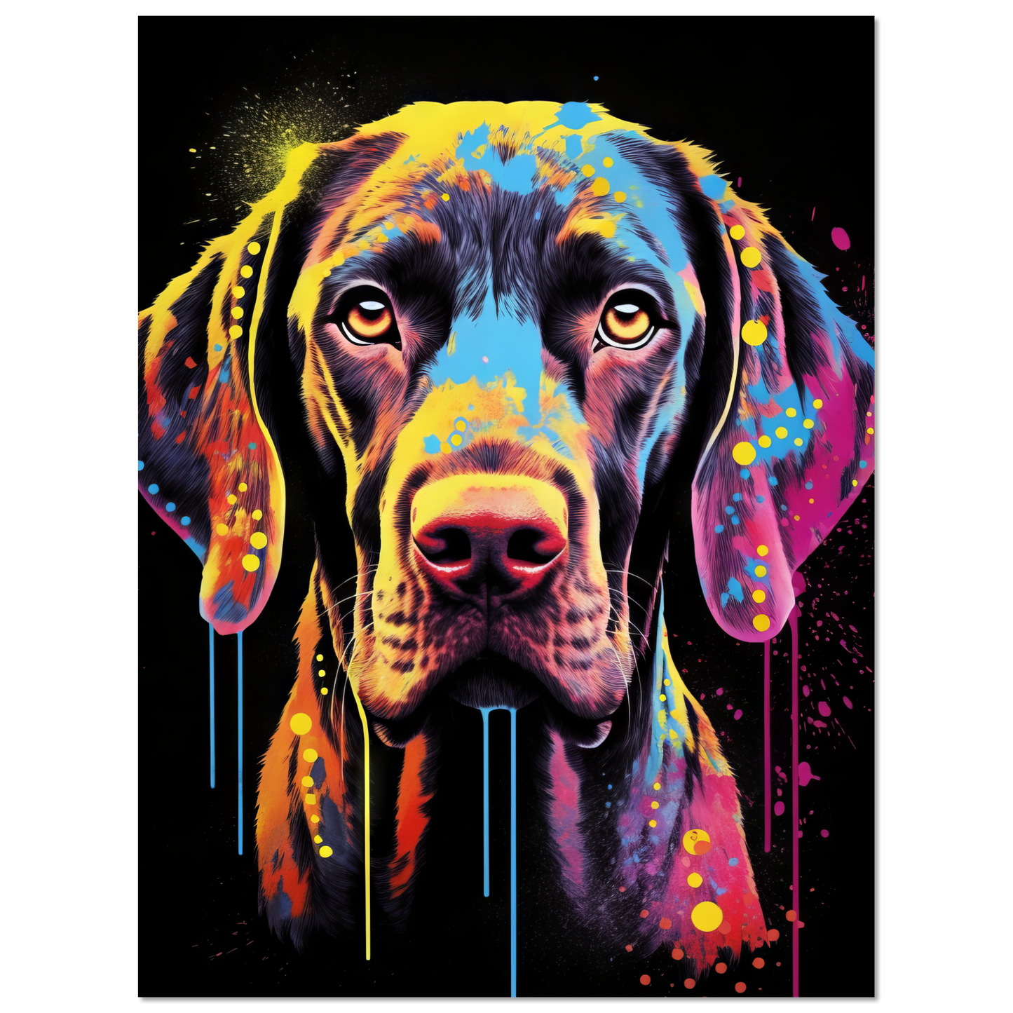 Hund Deutsch Kurzhaar Pop-Art (DOG126)