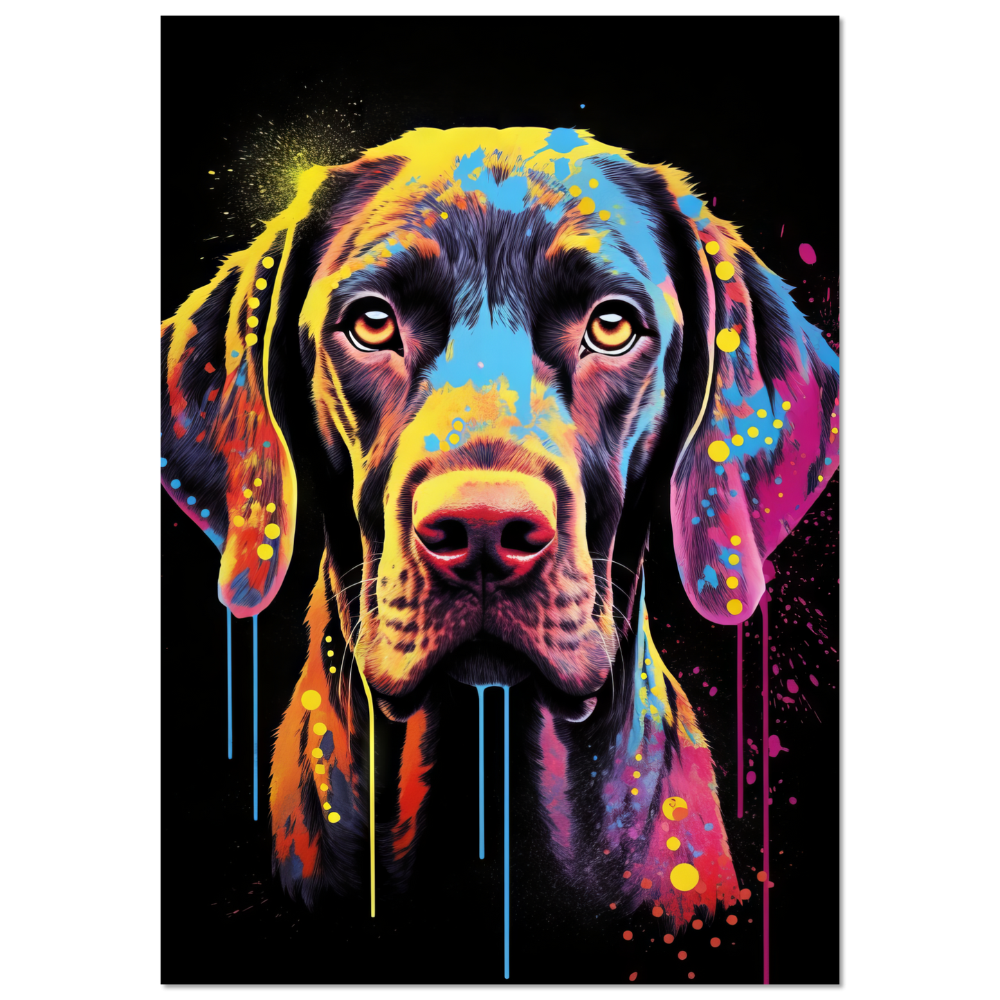 Hund Deutsch Kurzhaar Pop-Art (DOG126)