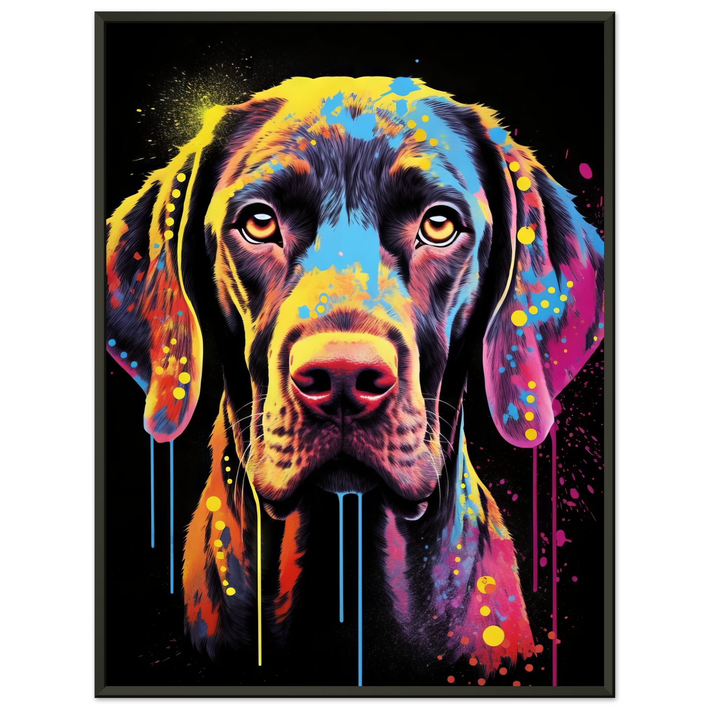Hund Deutsch Kurzhaar Pop-Art (DOG126)