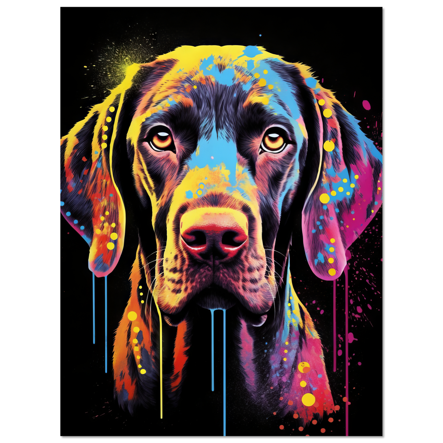 Hund Deutsch Kurzhaar Pop-Art (DOG126)
