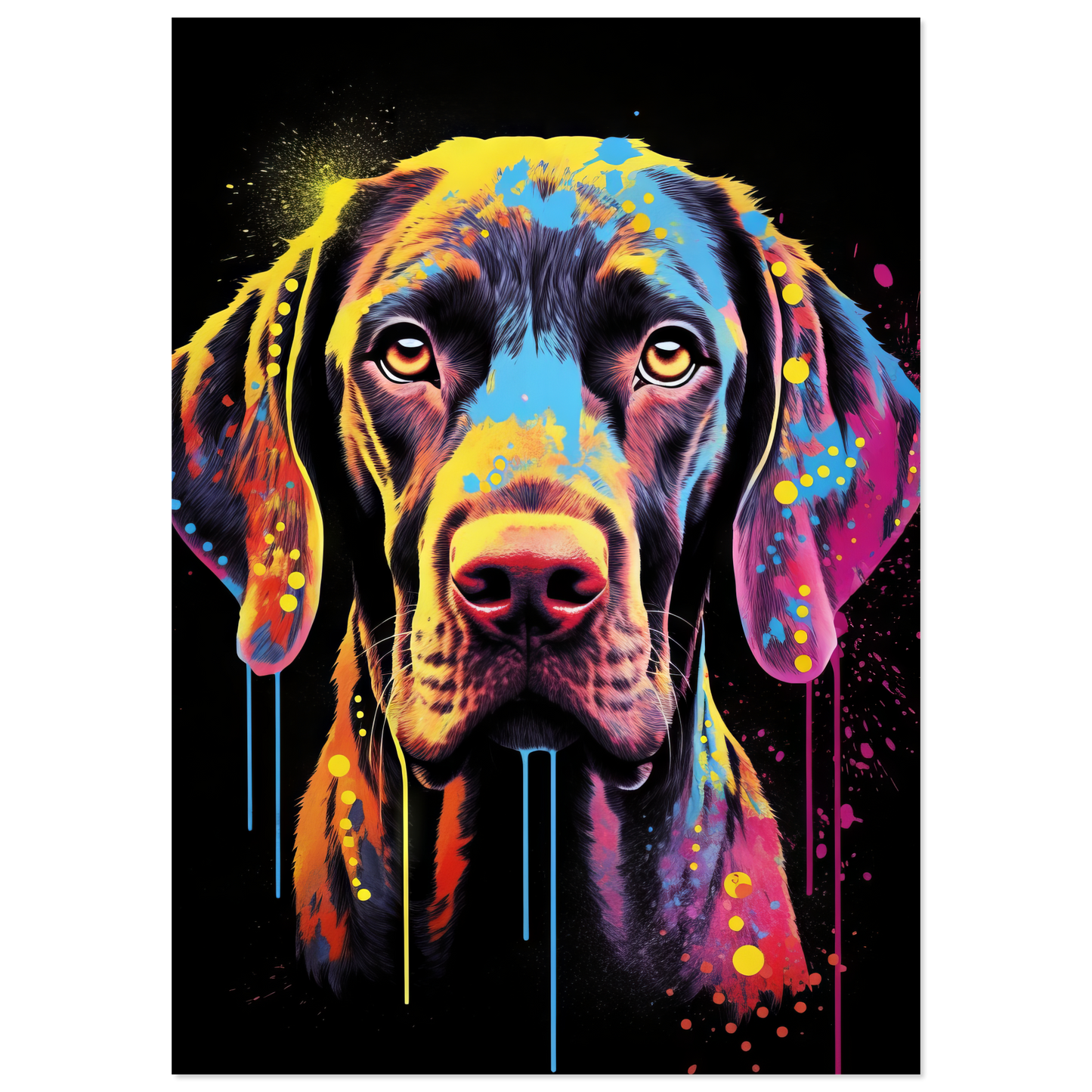 Hund Deutsch Kurzhaar Pop-Art (DOG126)