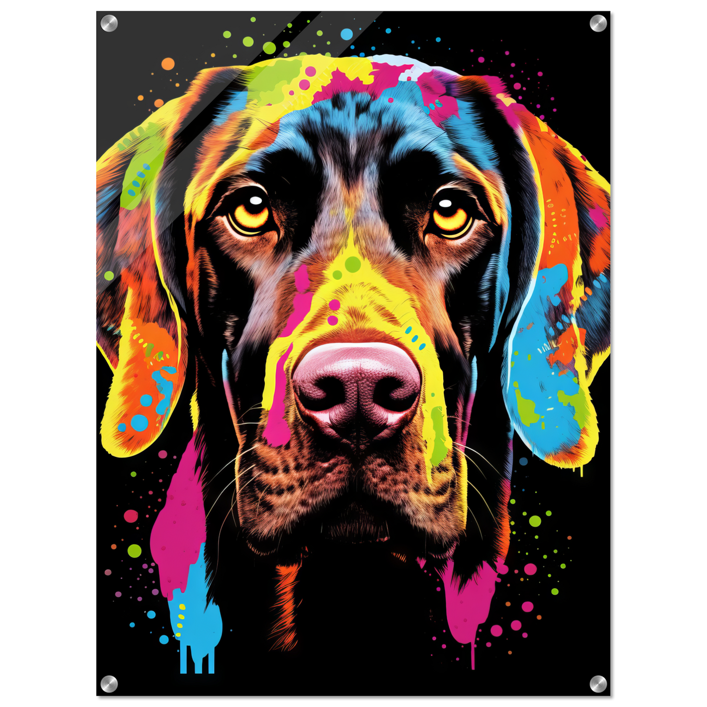 Hund Deutsch Kurzhaar Pop-Art (DOG127)