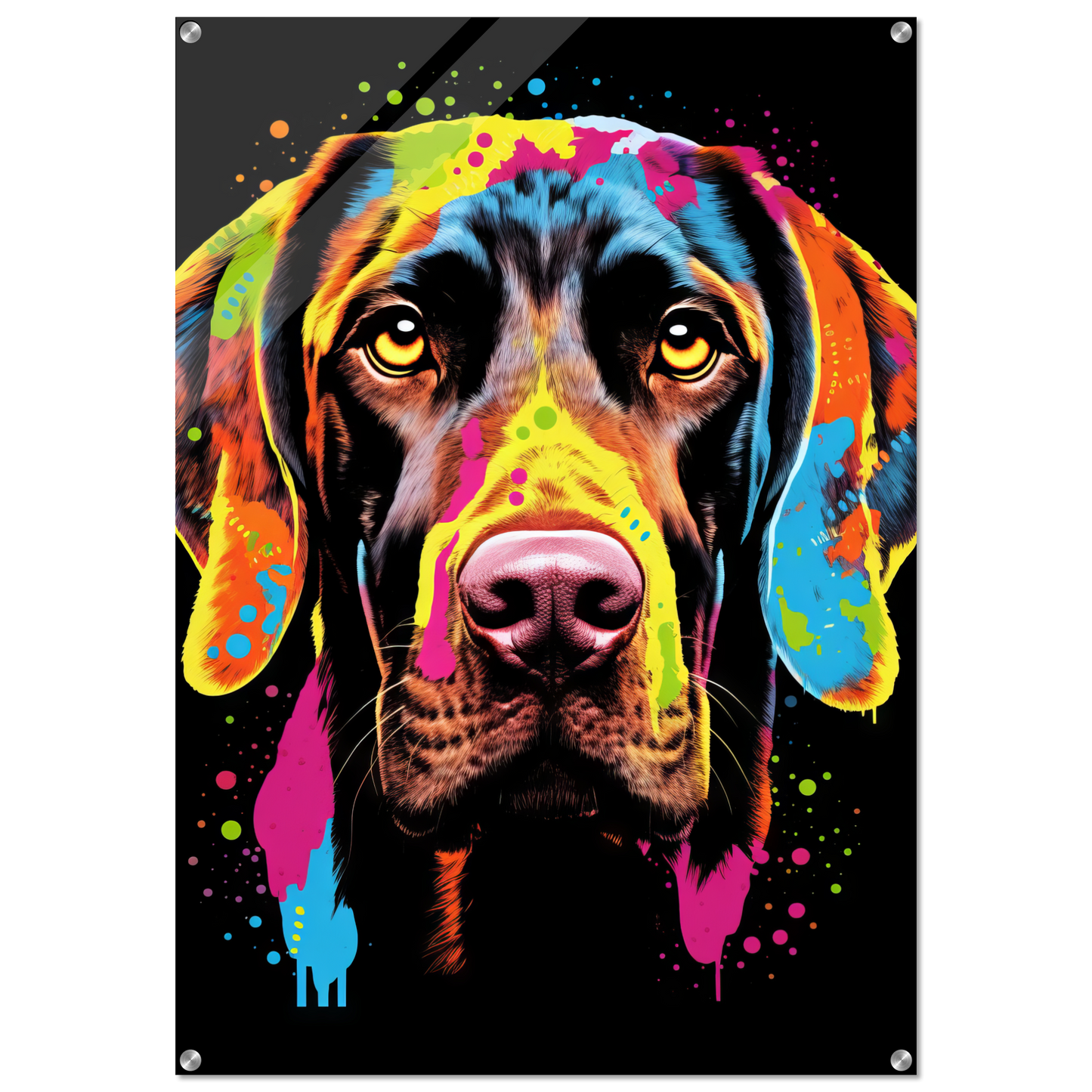 Hund Deutsch Kurzhaar Pop-Art (DOG127)