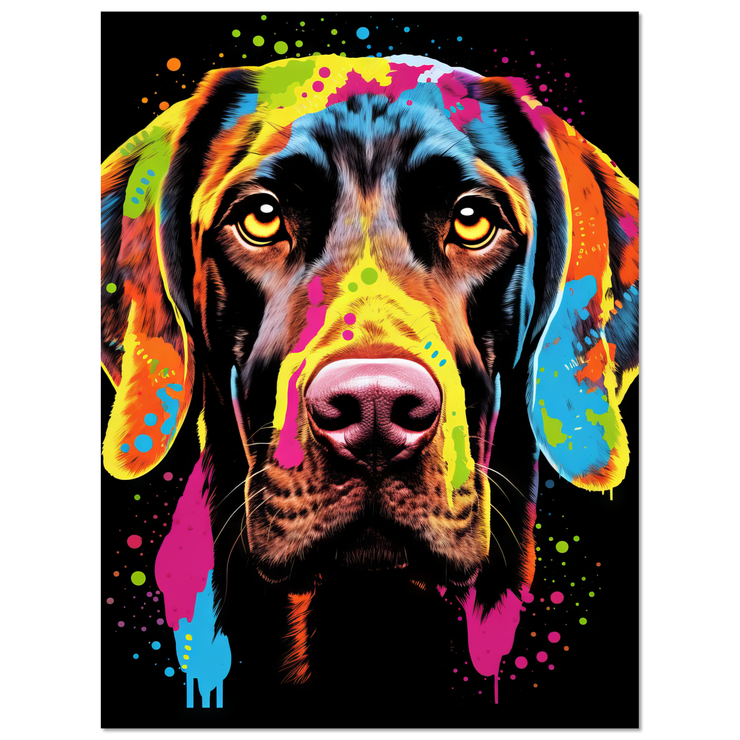 Hund Deutsch Kurzhaar Pop-Art (DOG127)