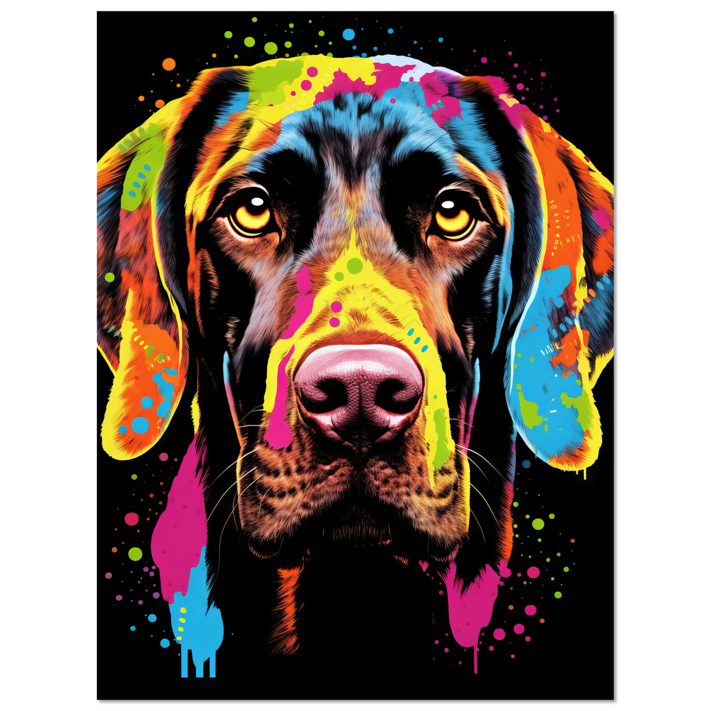 Hund Deutsch Kurzhaar Pop-Art (DOG127)