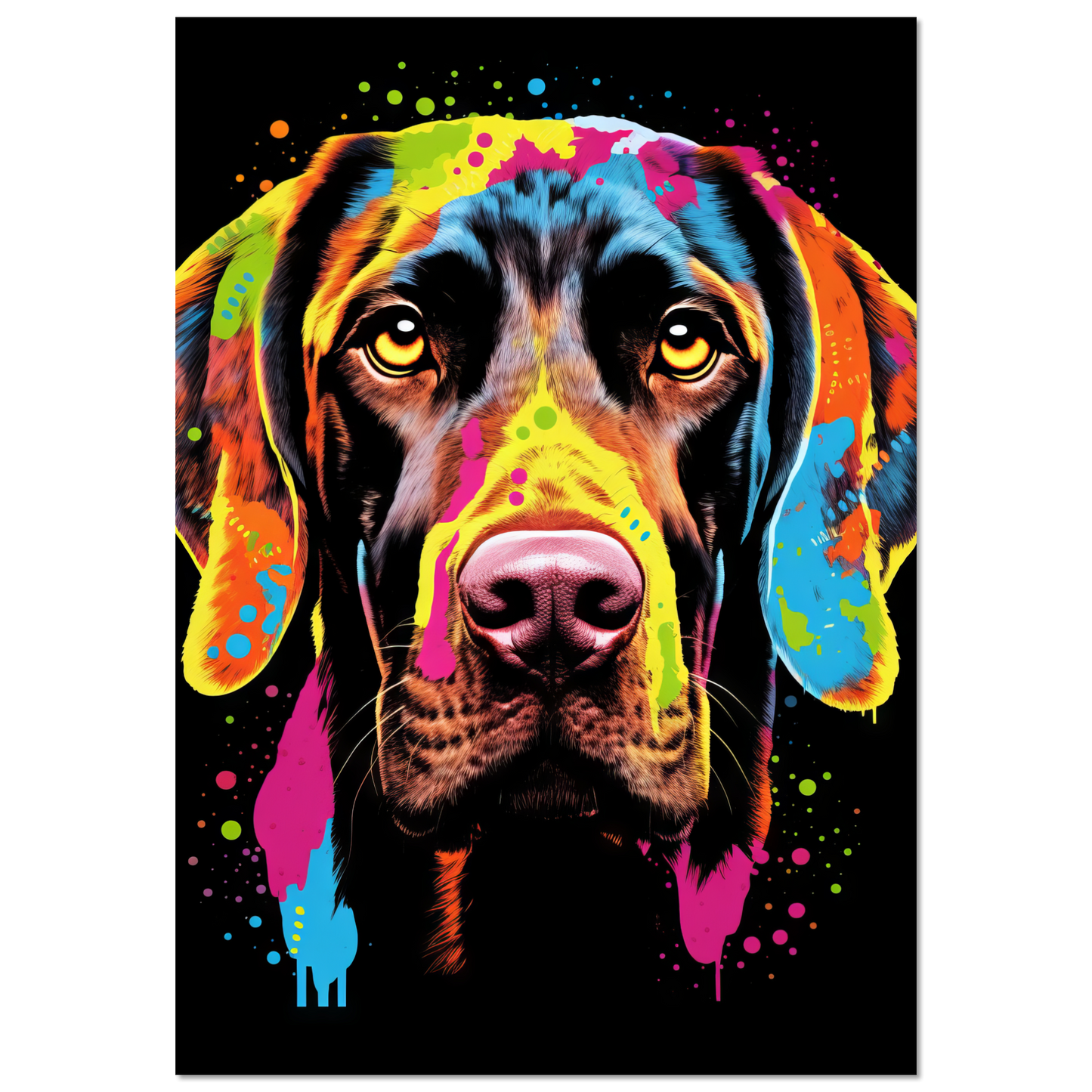 Hund Deutsch Kurzhaar Pop-Art (DOG127)
