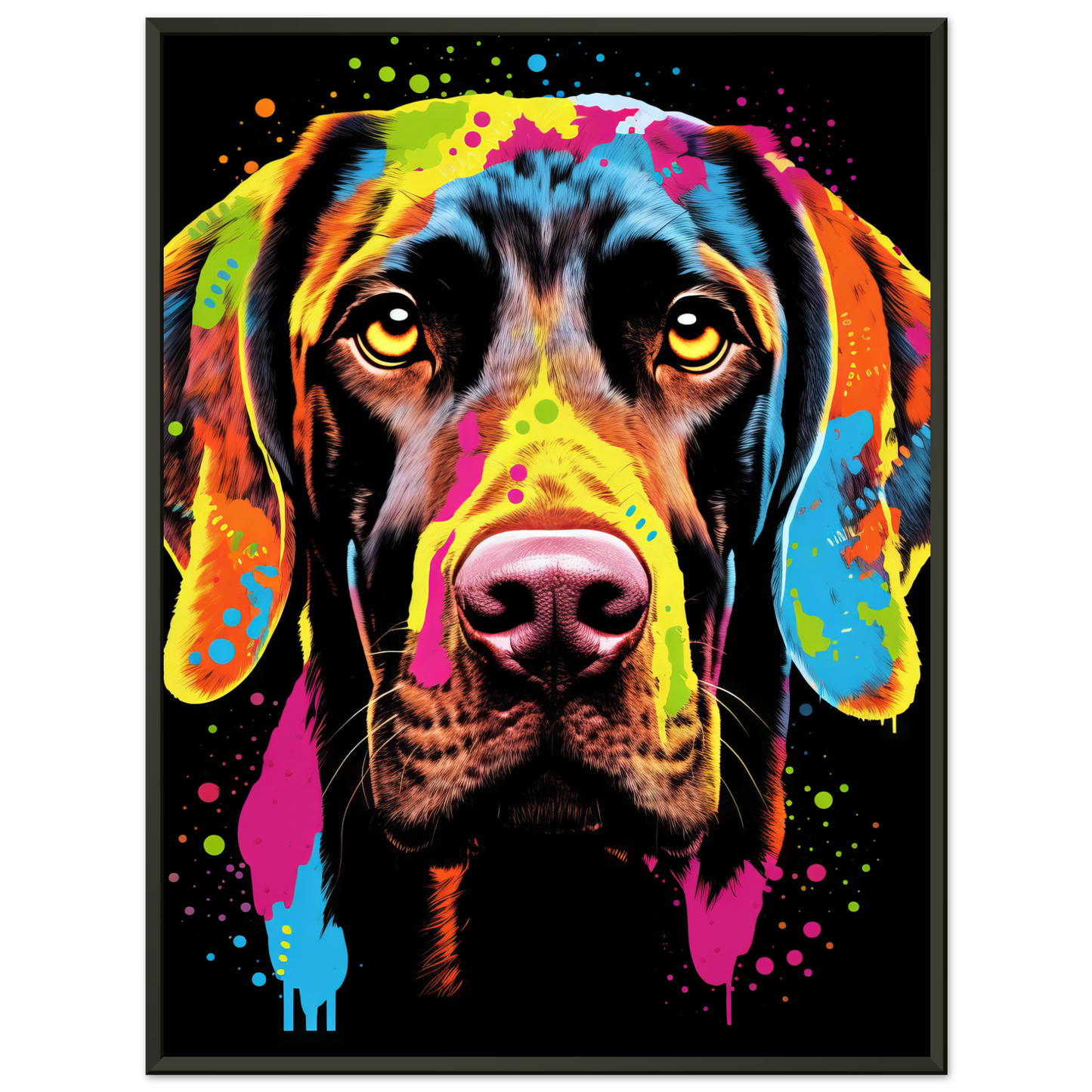 Hund Deutsch Kurzhaar Pop-Art (DOG127)