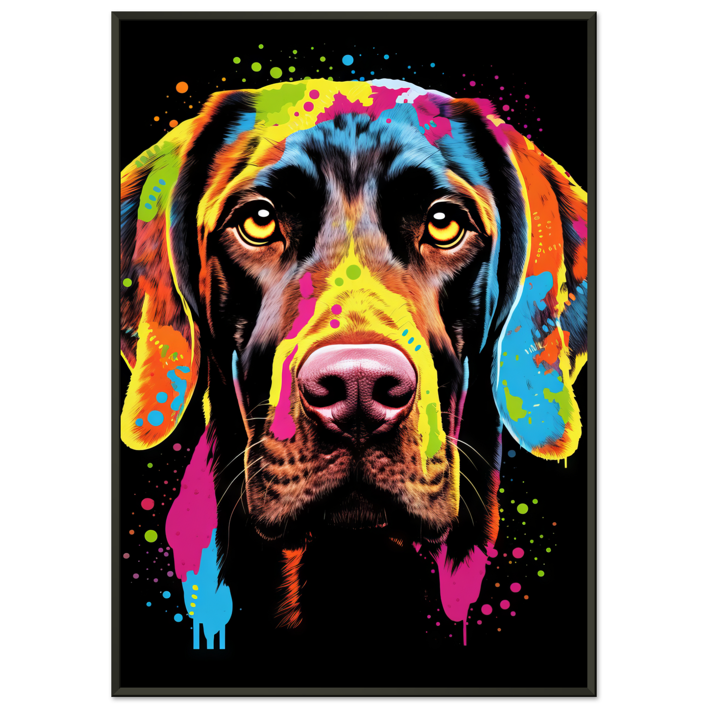 Hund Deutsch Kurzhaar Pop-Art (DOG127)