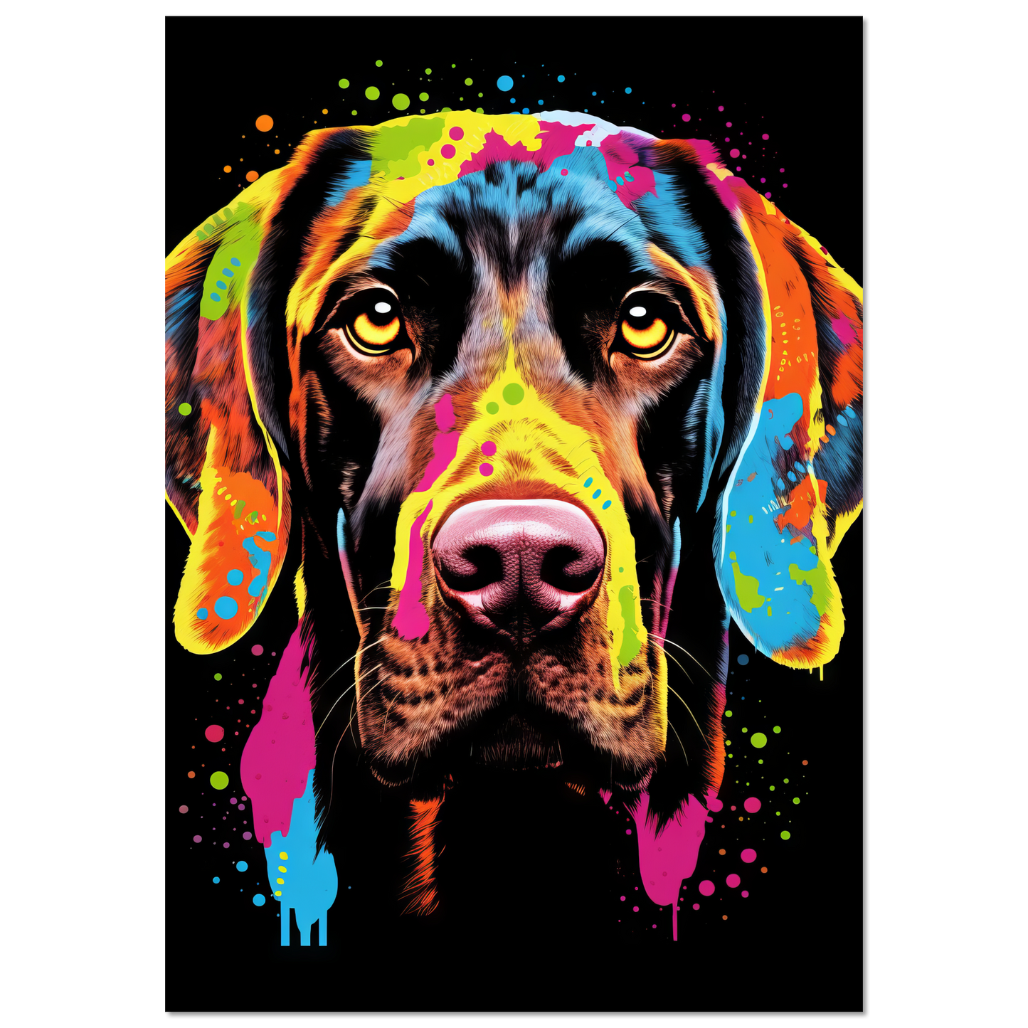 Hund Deutsch Kurzhaar Pop-Art (DOG127)