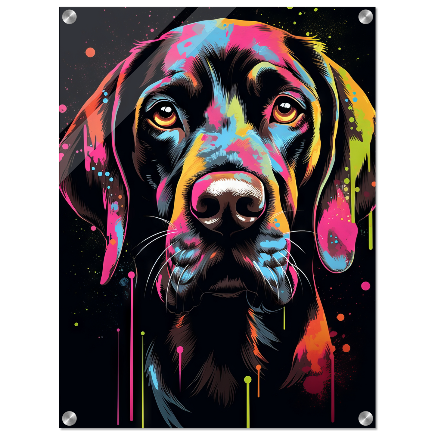 Hund Deutsch Kurzhaar Pop-Art (DOG128)