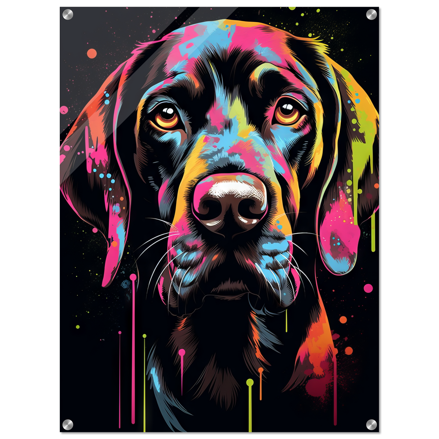 Hund Deutsch Kurzhaar Pop-Art (DOG128)