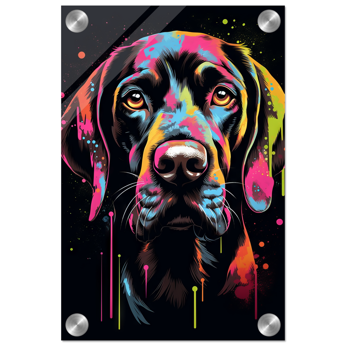 Hund Deutsch Kurzhaar Pop-Art (DOG128)