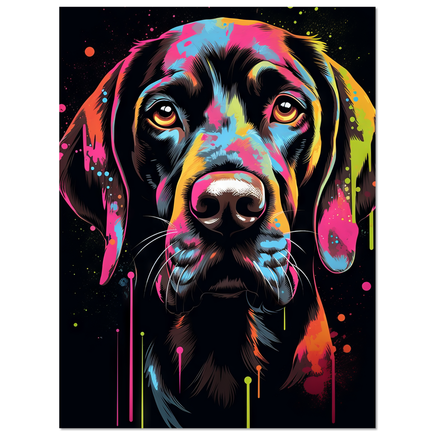 Hund Deutsch Kurzhaar Pop-Art (DOG128)