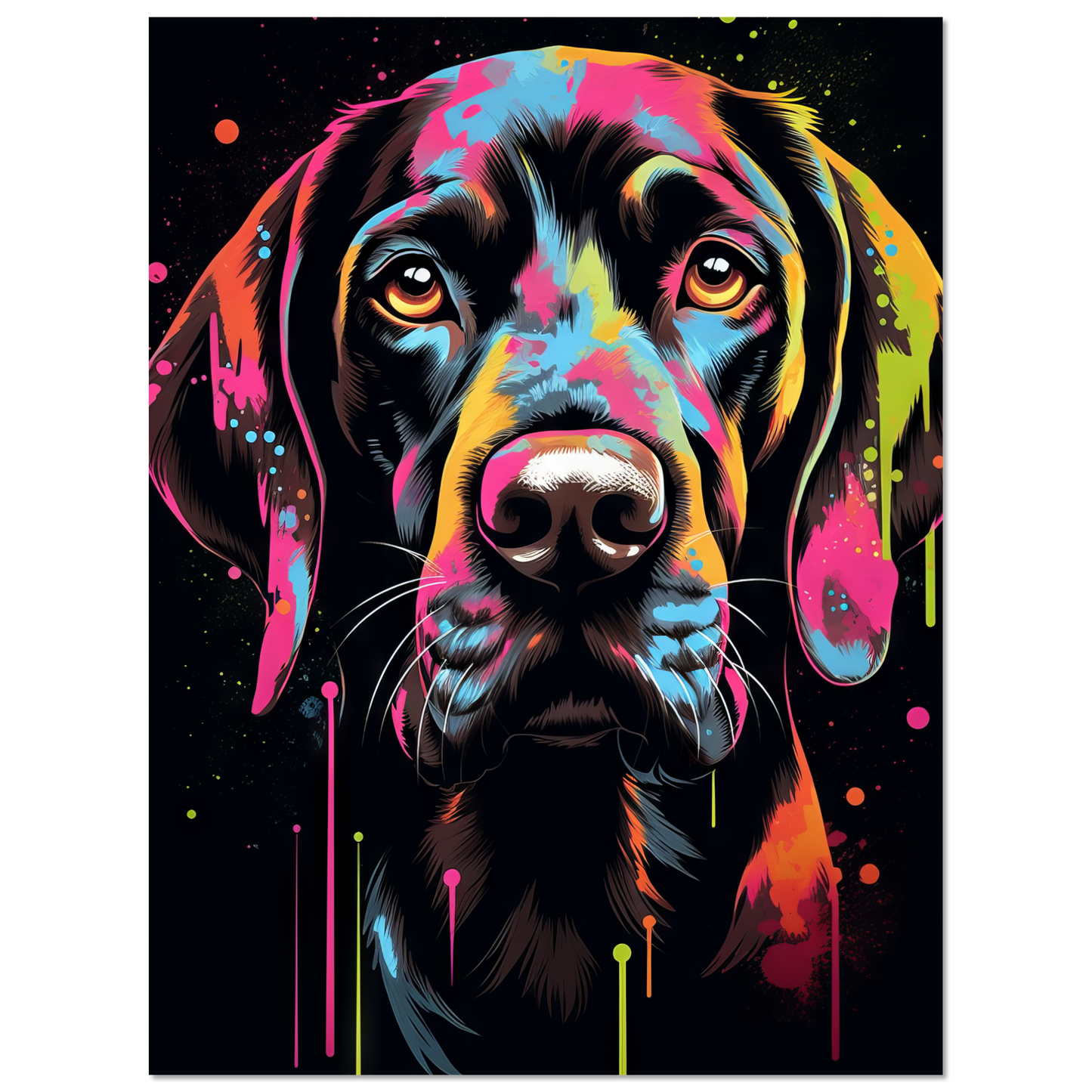 Hund Deutsch Kurzhaar Pop-Art (DOG128)