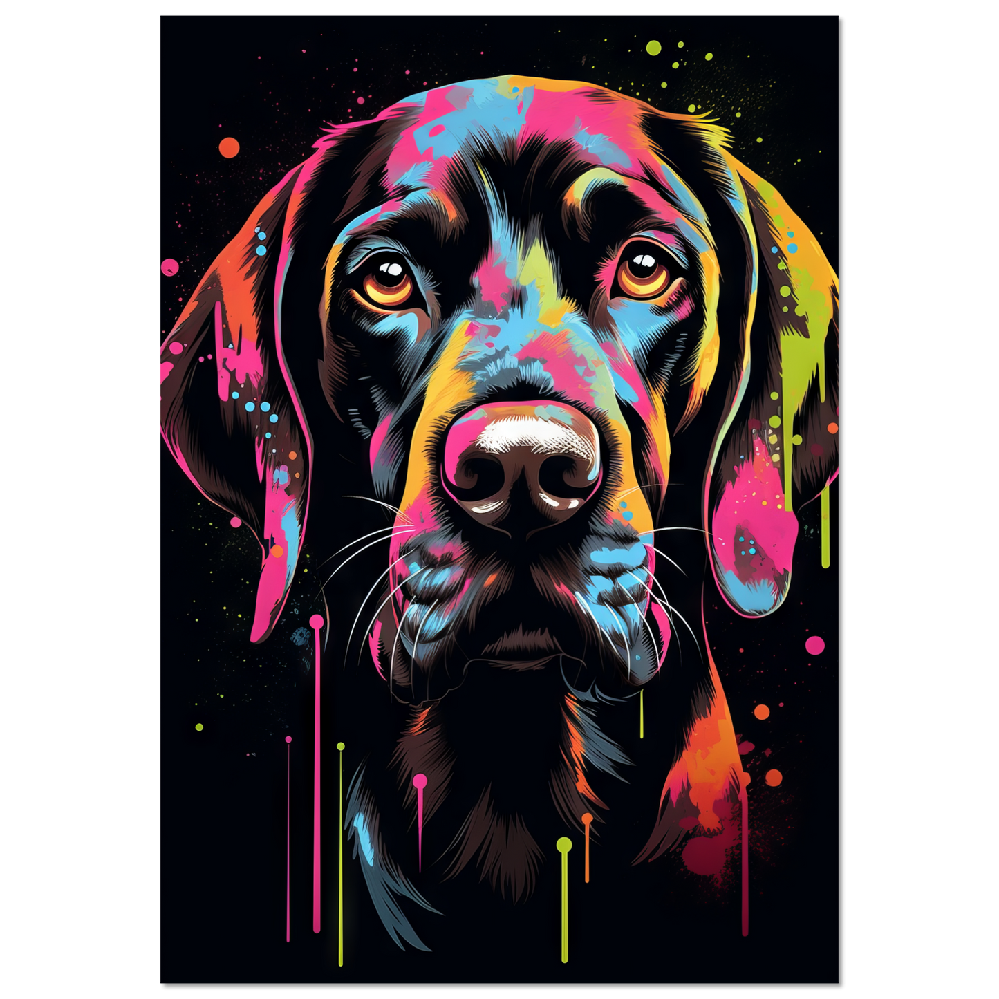 Hund Deutsch Kurzhaar Pop-Art (DOG128)