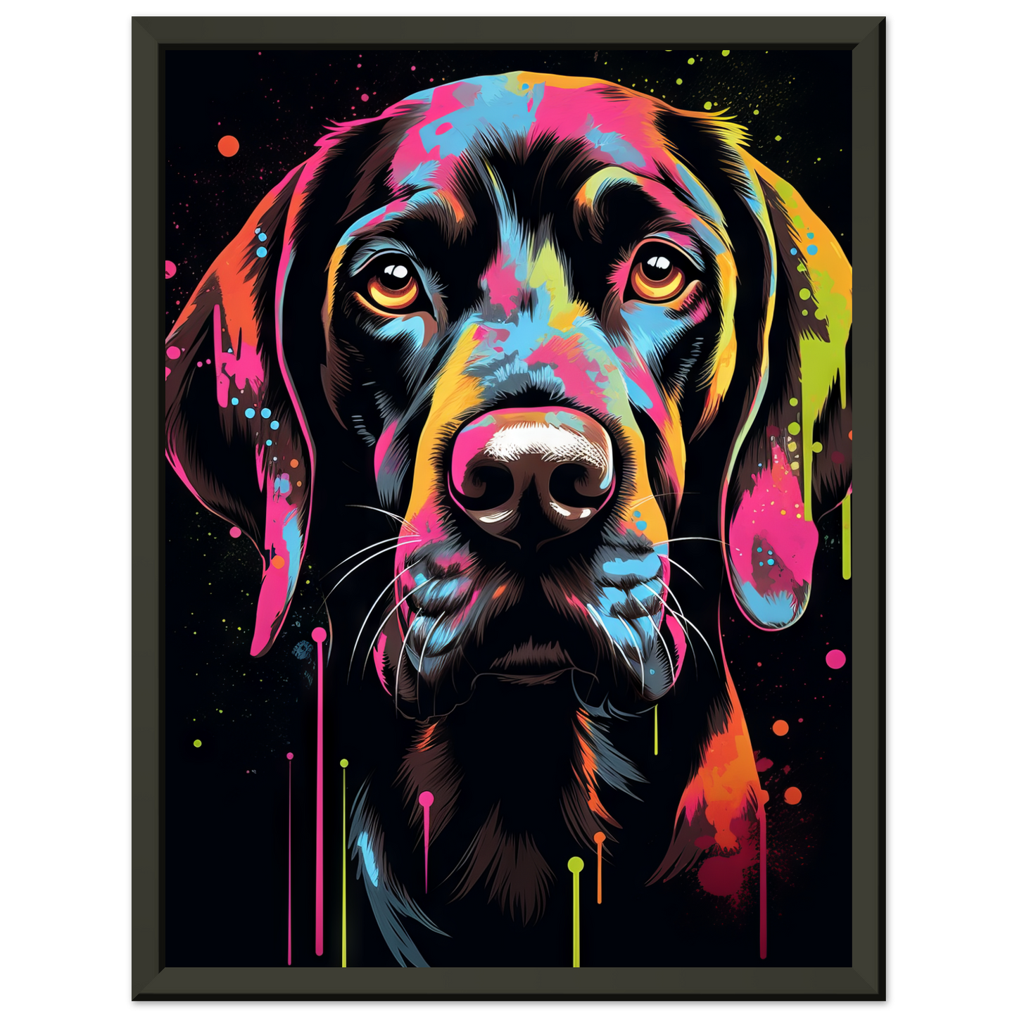 Hund Deutsch Kurzhaar Pop-Art (DOG128)