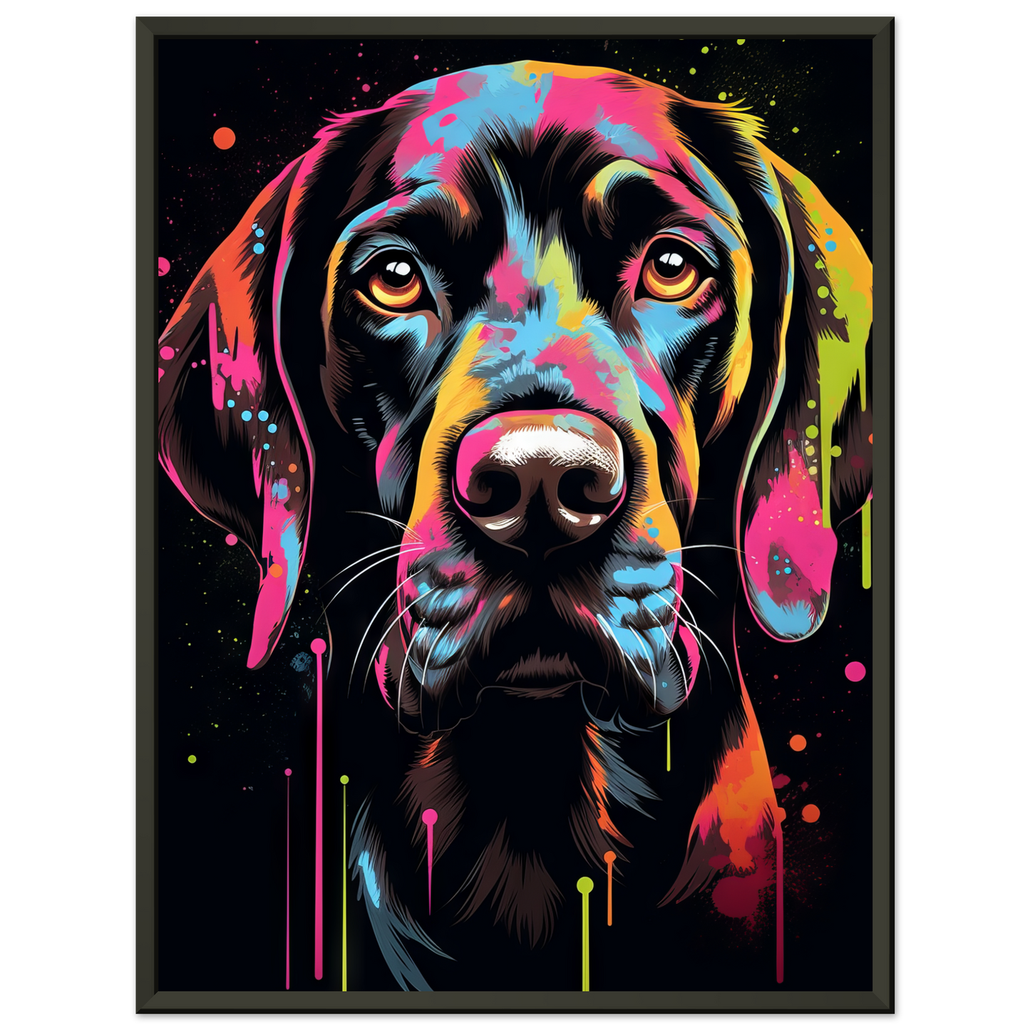 Hund Deutsch Kurzhaar Pop-Art (DOG128)