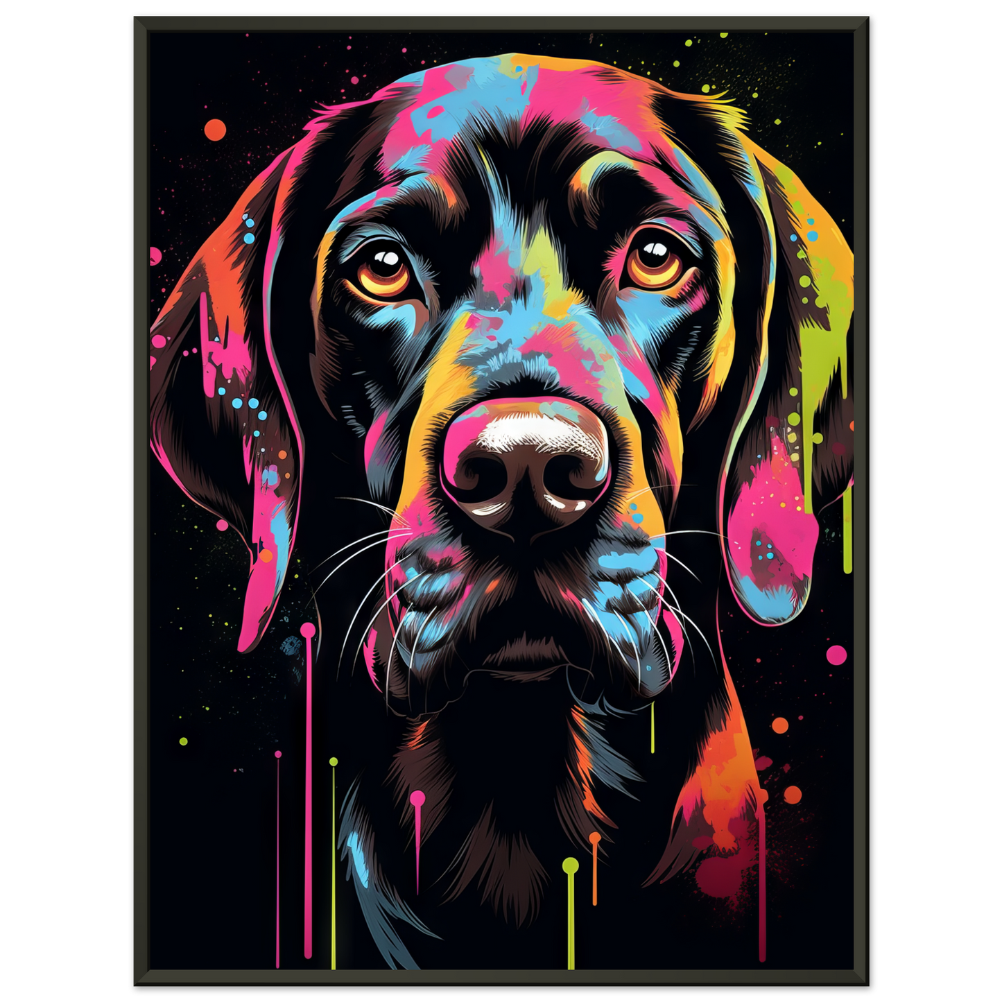 Hund Deutsch Kurzhaar Pop-Art (DOG128)