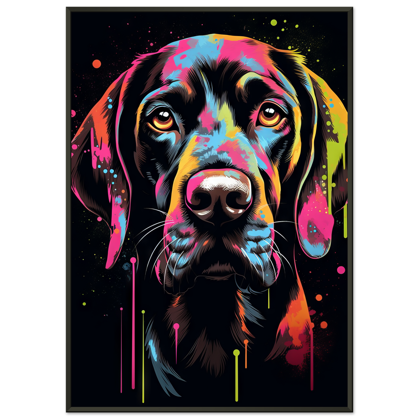 Hund Deutsch Kurzhaar Pop-Art (DOG128)