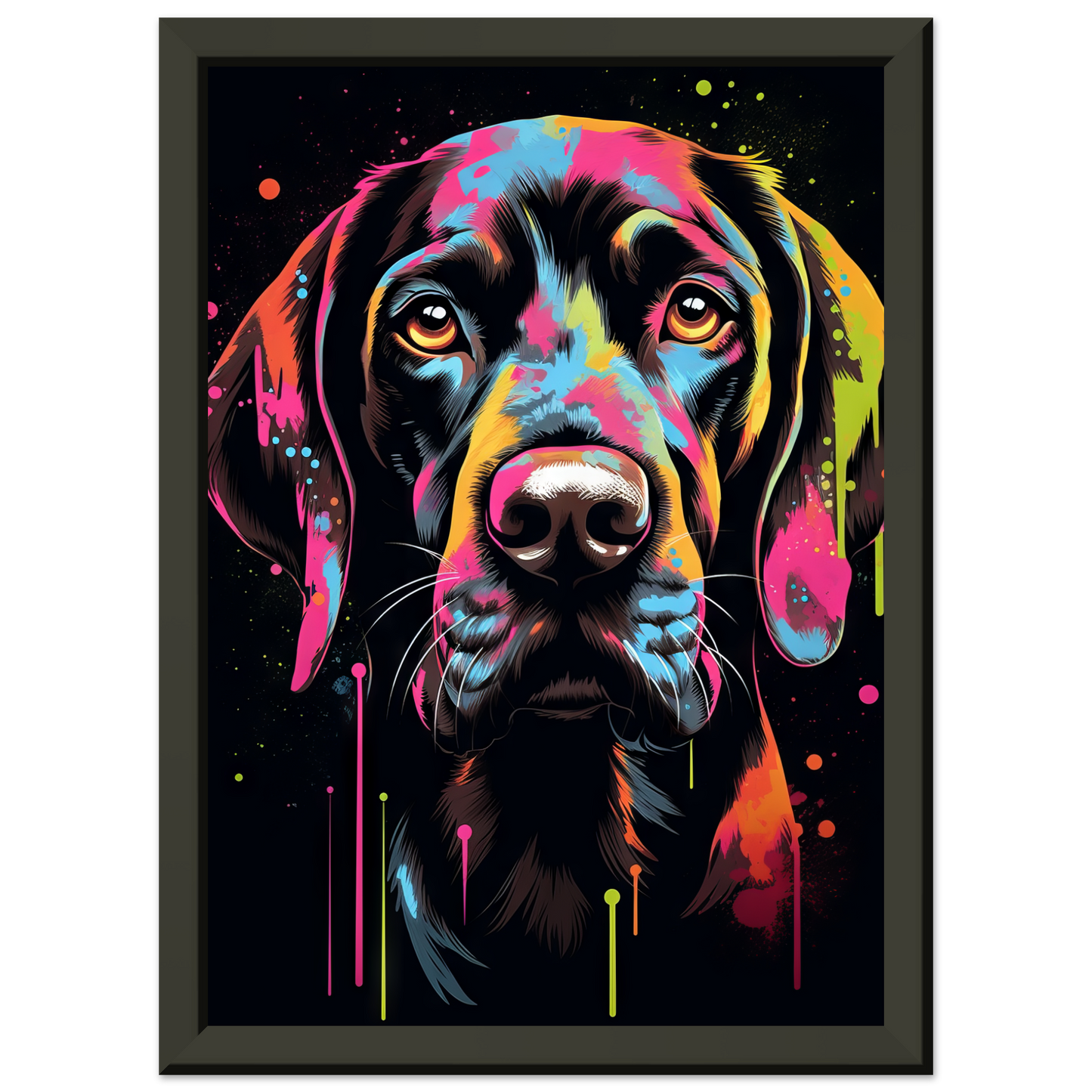Hund Deutsch Kurzhaar Pop-Art (DOG128)