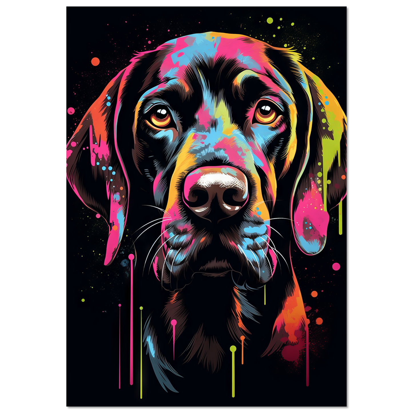 Hund Deutsch Kurzhaar Pop-Art (DOG128)