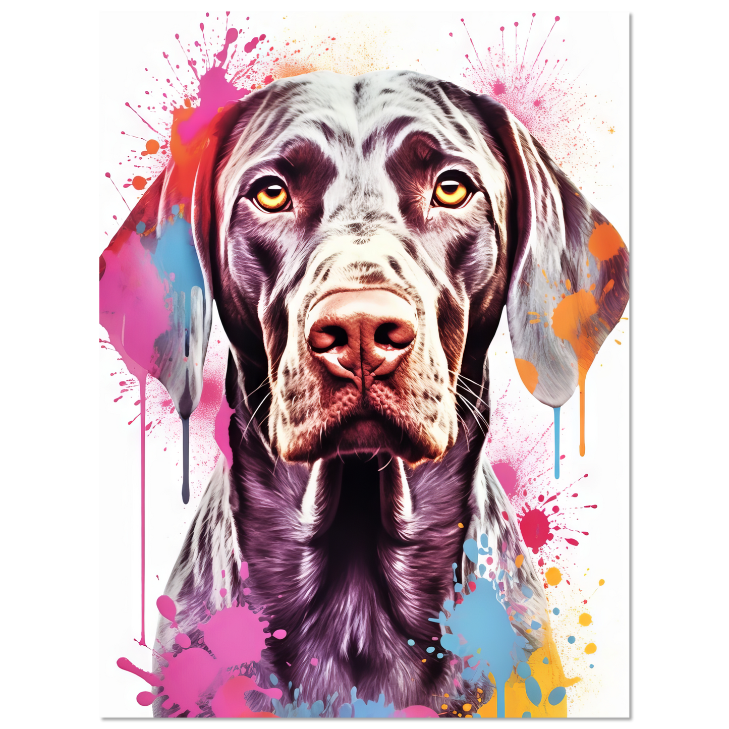 Hund Deutsch Kurzhaar Pop-Art (DOG129)