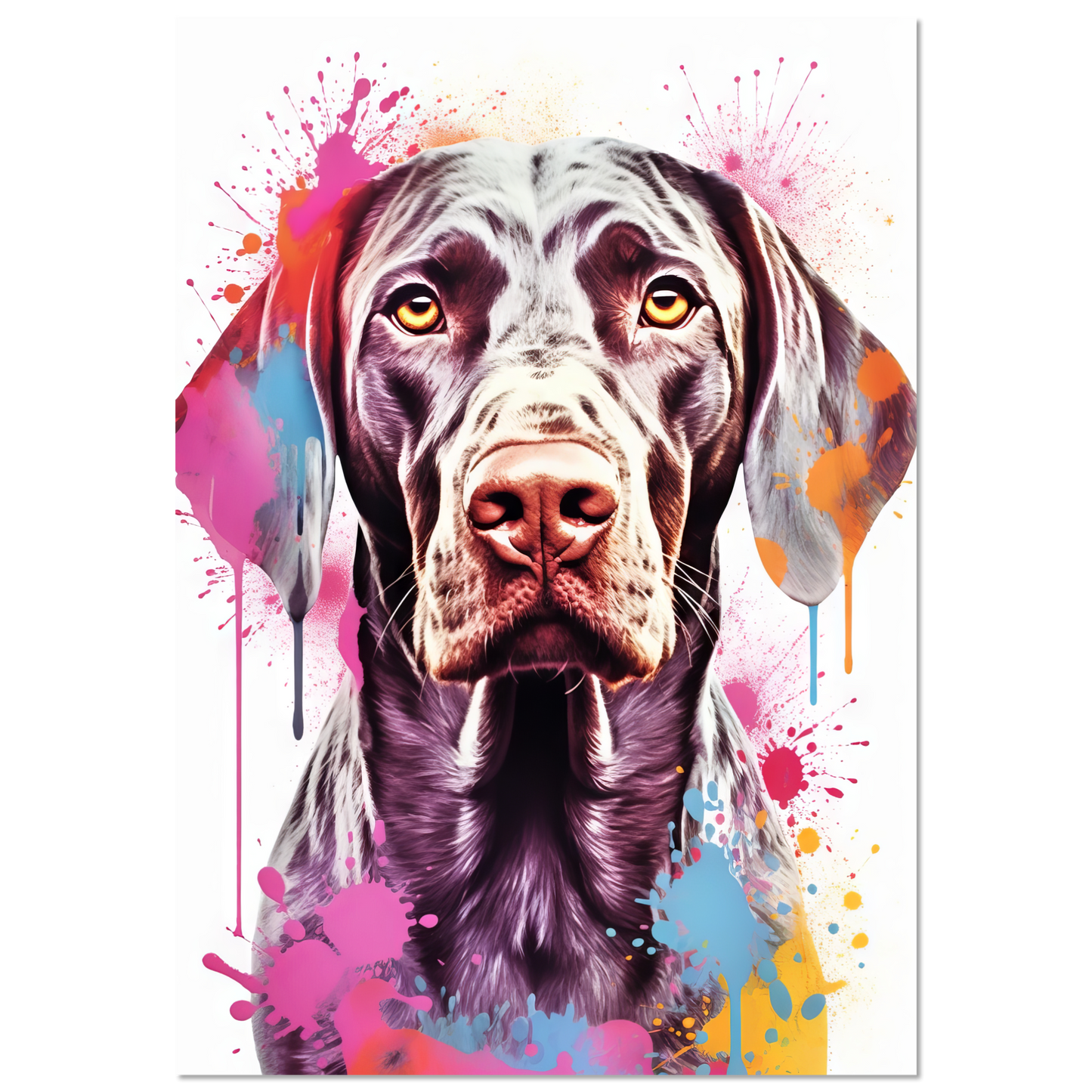 Hund Deutsch Kurzhaar Pop-Art (DOG129)
